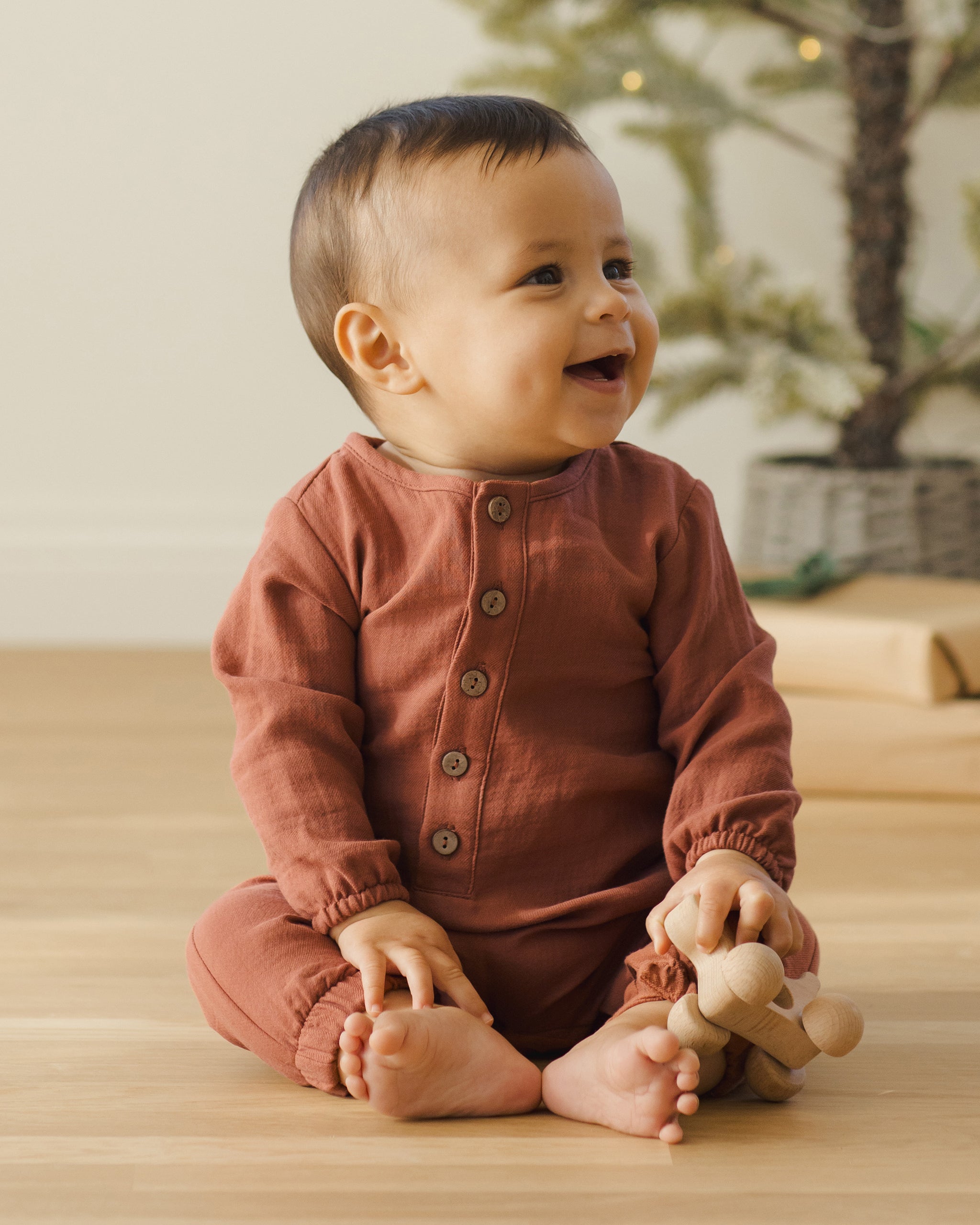Woven Jumpsuit || Cranberry - Rylee + Cru | Kids Clothes | Trendy Baby Clothes | Modern Infant Outfits |