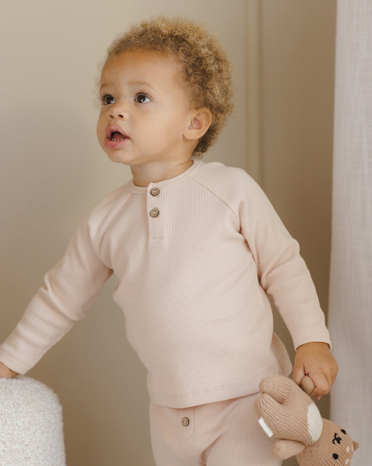 Henley Knit Top || Antique - Rylee + Cru | Kids Clothes | Trendy Baby Clothes | Modern Infant Outfits |