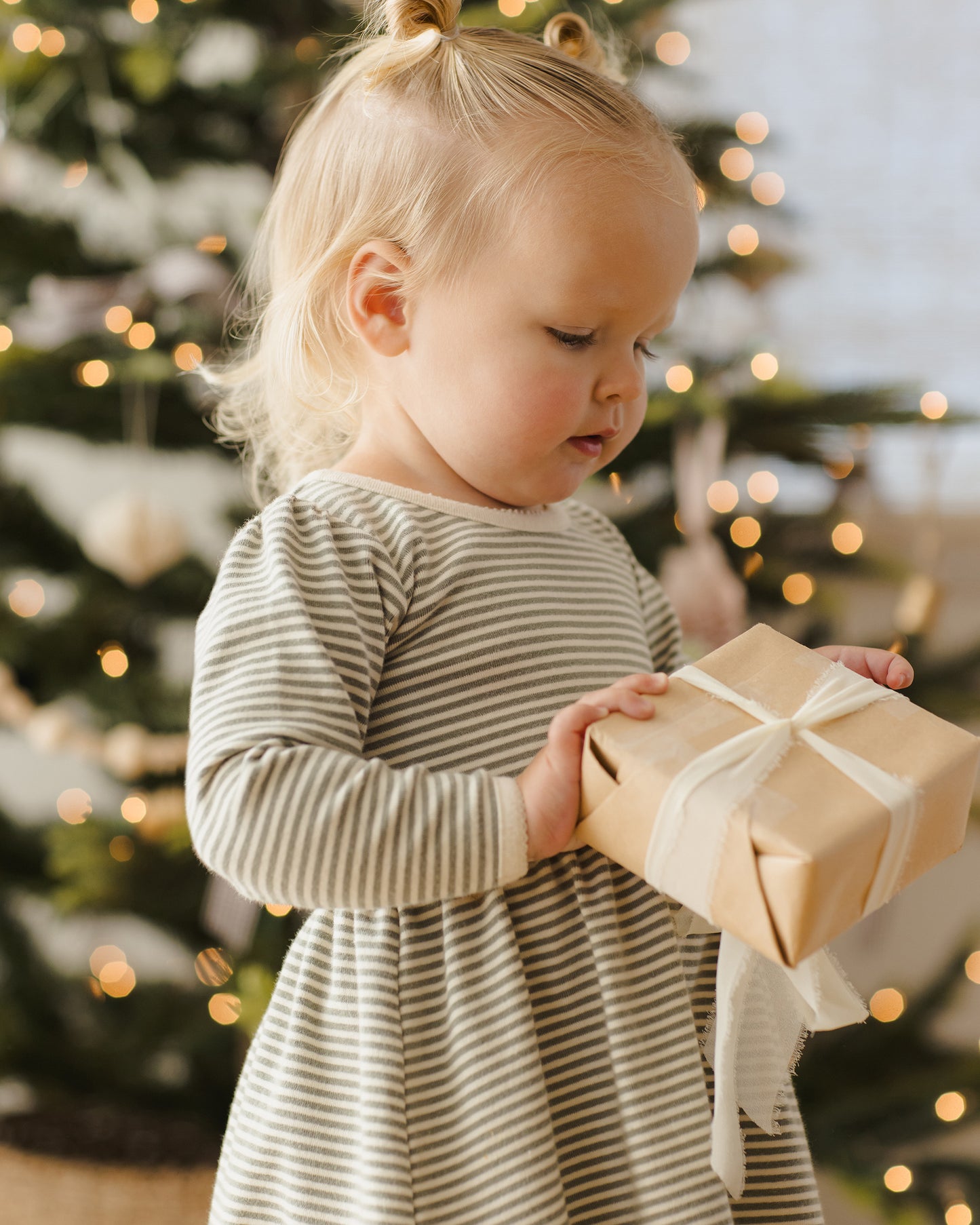 Alda Dress || Forest Stripe - Rylee + Cru | Kids Clothes | Trendy Baby Clothes | Modern Infant Outfits |