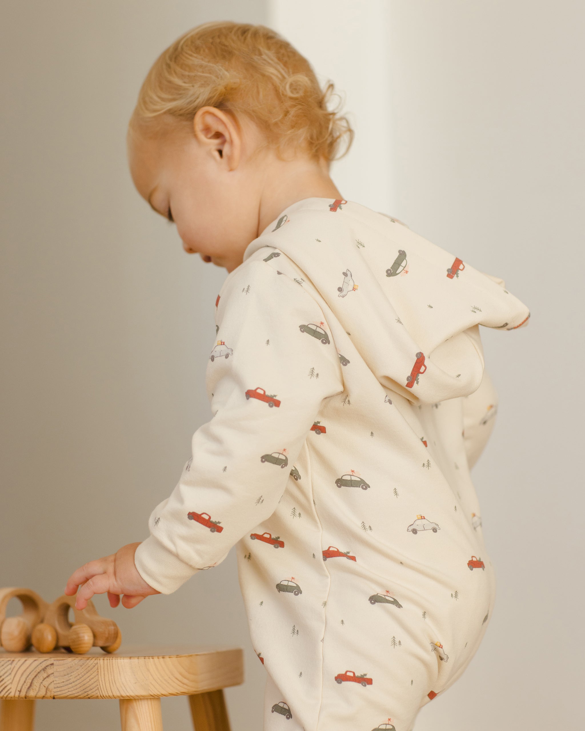 Hooded Jumpsuit || Cars - Rylee + Cru | Kids Clothes | Trendy Baby Clothes | Modern Infant Outfits |