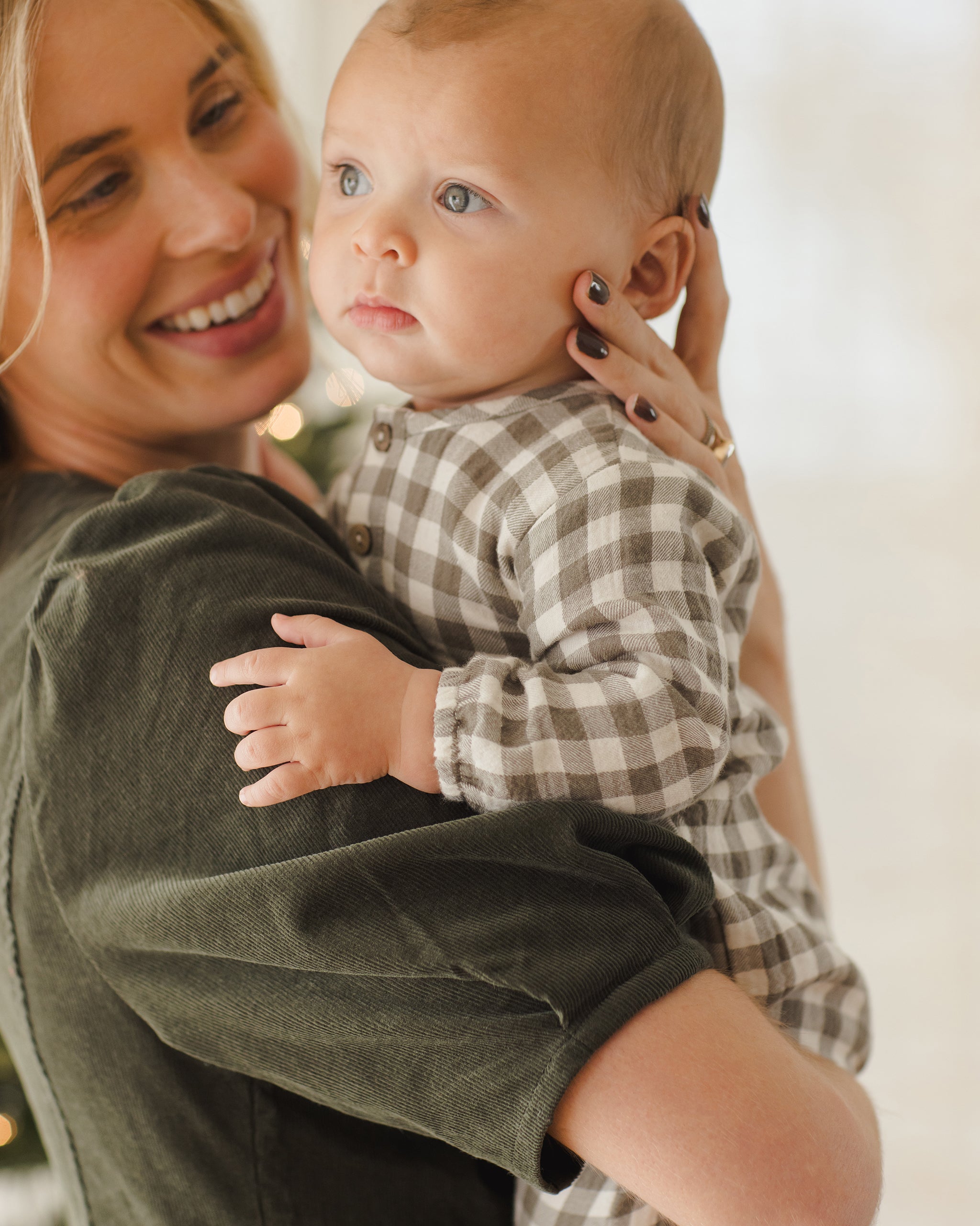 Woven Jumpsuit || Forest Check - Rylee + Cru | Kids Clothes | Trendy Baby Clothes | Modern Infant Outfits |