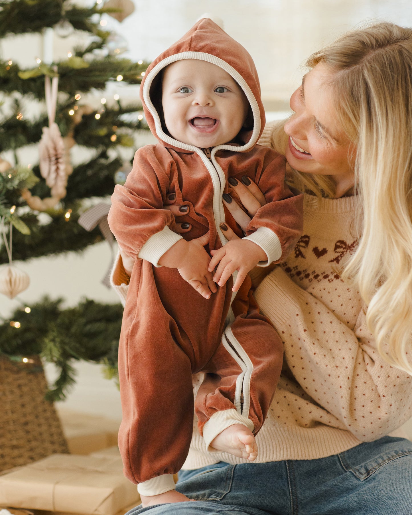 Velour Zip Jumpsuit || Cranberry - Rylee + Cru | Kids Clothes | Trendy Baby Clothes | Modern Infant Outfits |