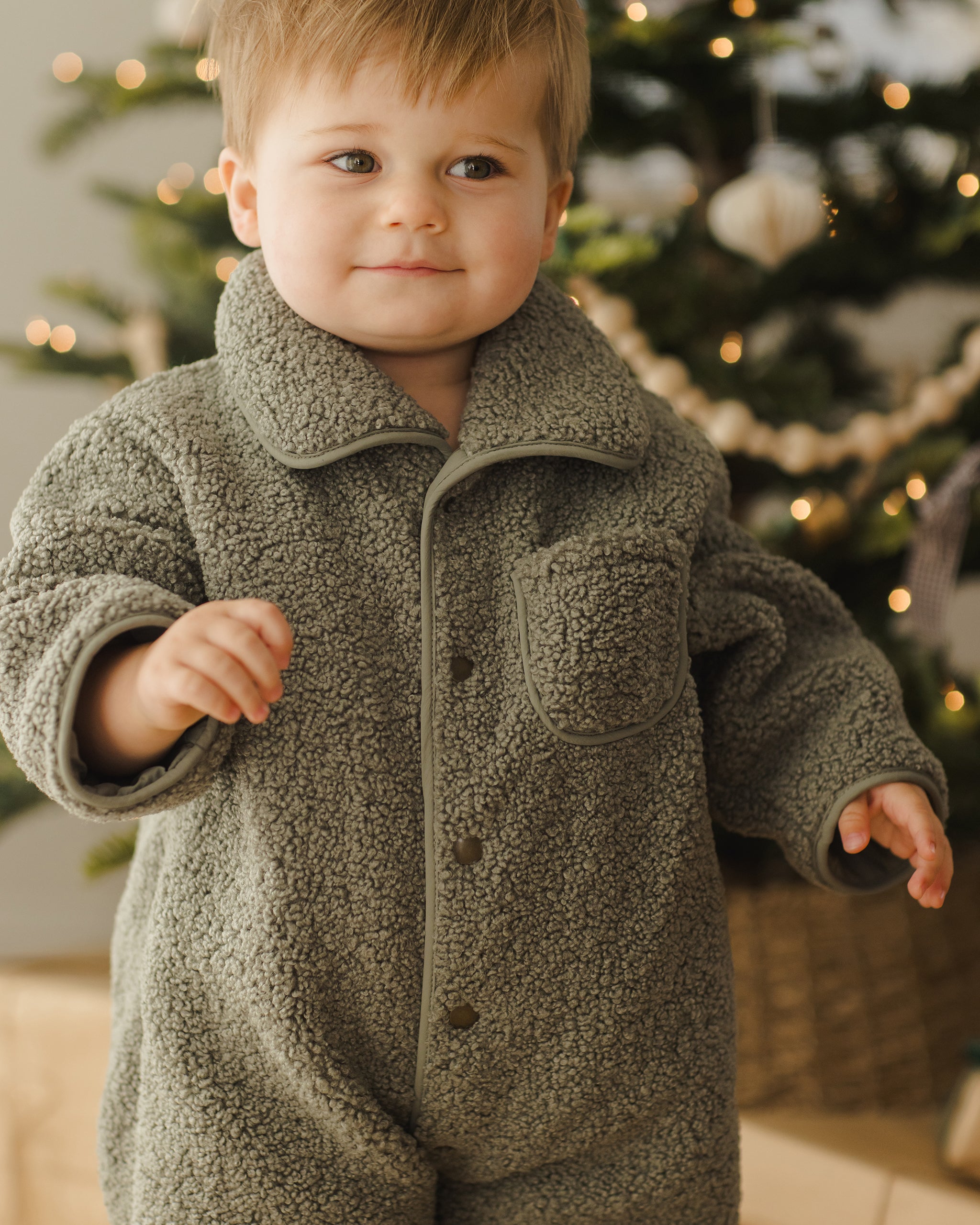 Shearling Jumpsuit || Forest - Rylee + Cru | Kids Clothes | Trendy Baby Clothes | Modern Infant Outfits |