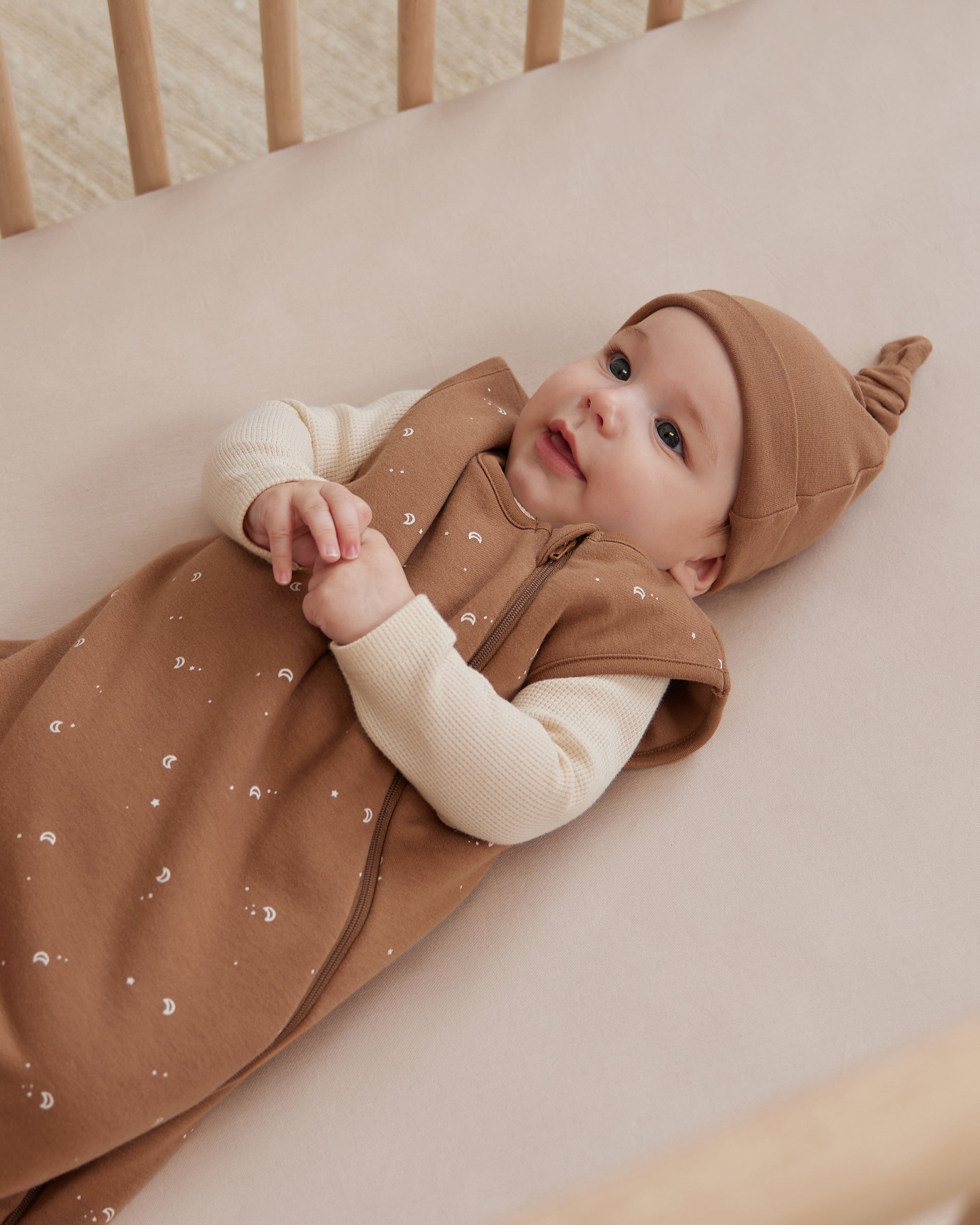 Knotted Baby Hat || Cinnamon - Rylee + Cru | Kids Clothes | Trendy Baby Clothes | Modern Infant Outfits |