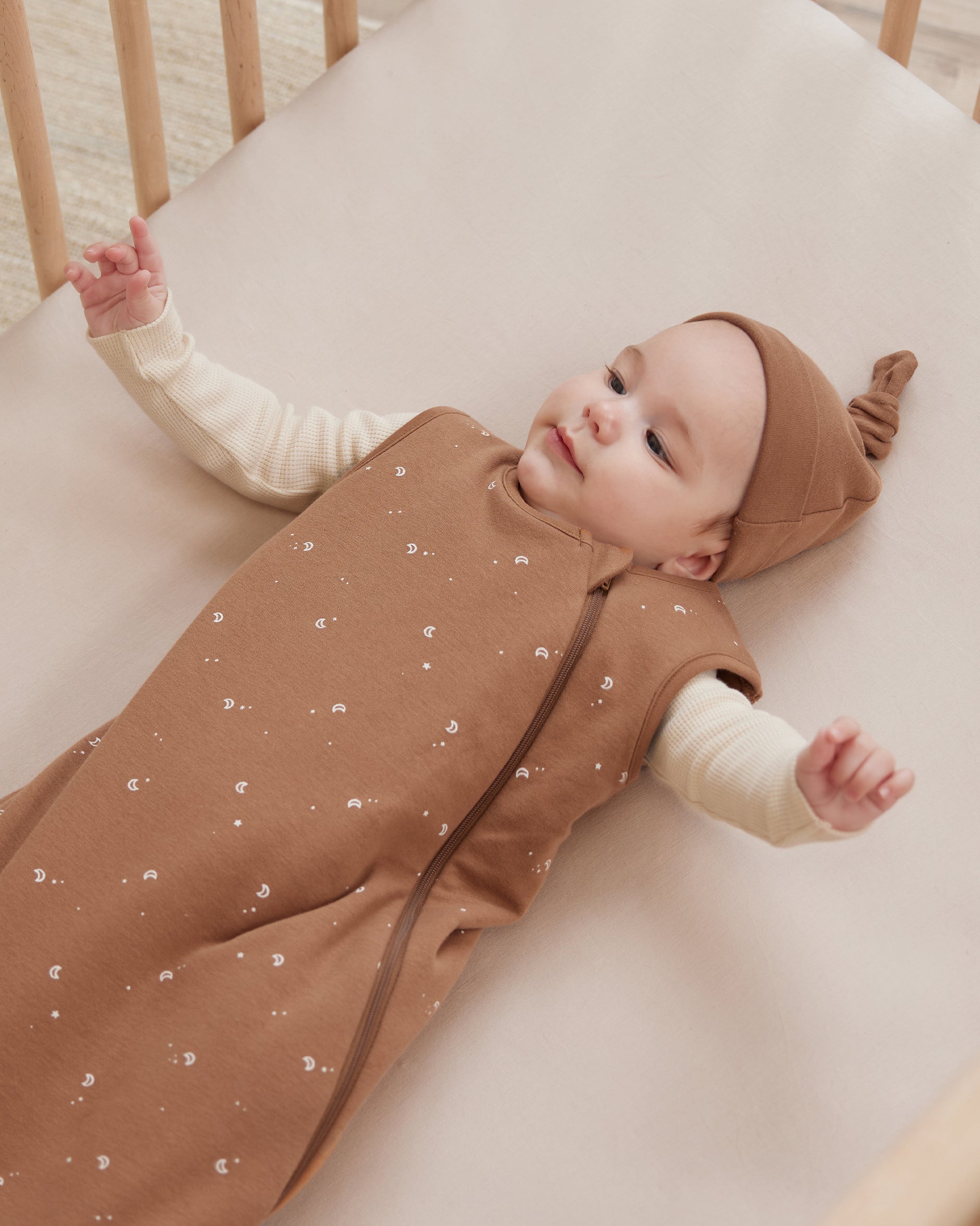 Jersey Sleeping Bag || Moons - Rylee + Cru | Kids Clothes | Trendy Baby Clothes | Modern Infant Outfits |