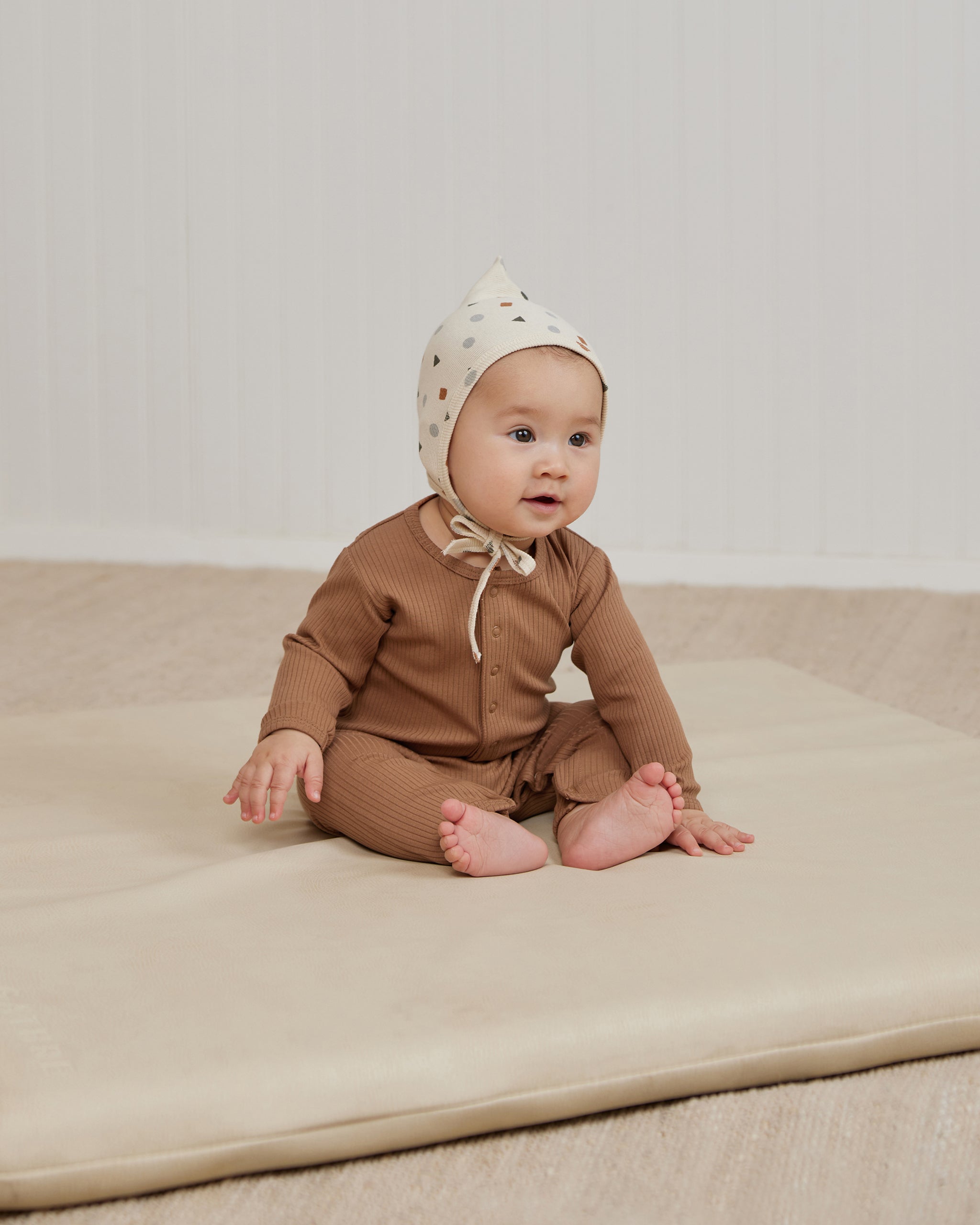 Ribbed Baby Jumpsuit || Cinnamon - Rylee + Cru | Kids Clothes | Trendy Baby Clothes | Modern Infant Outfits |