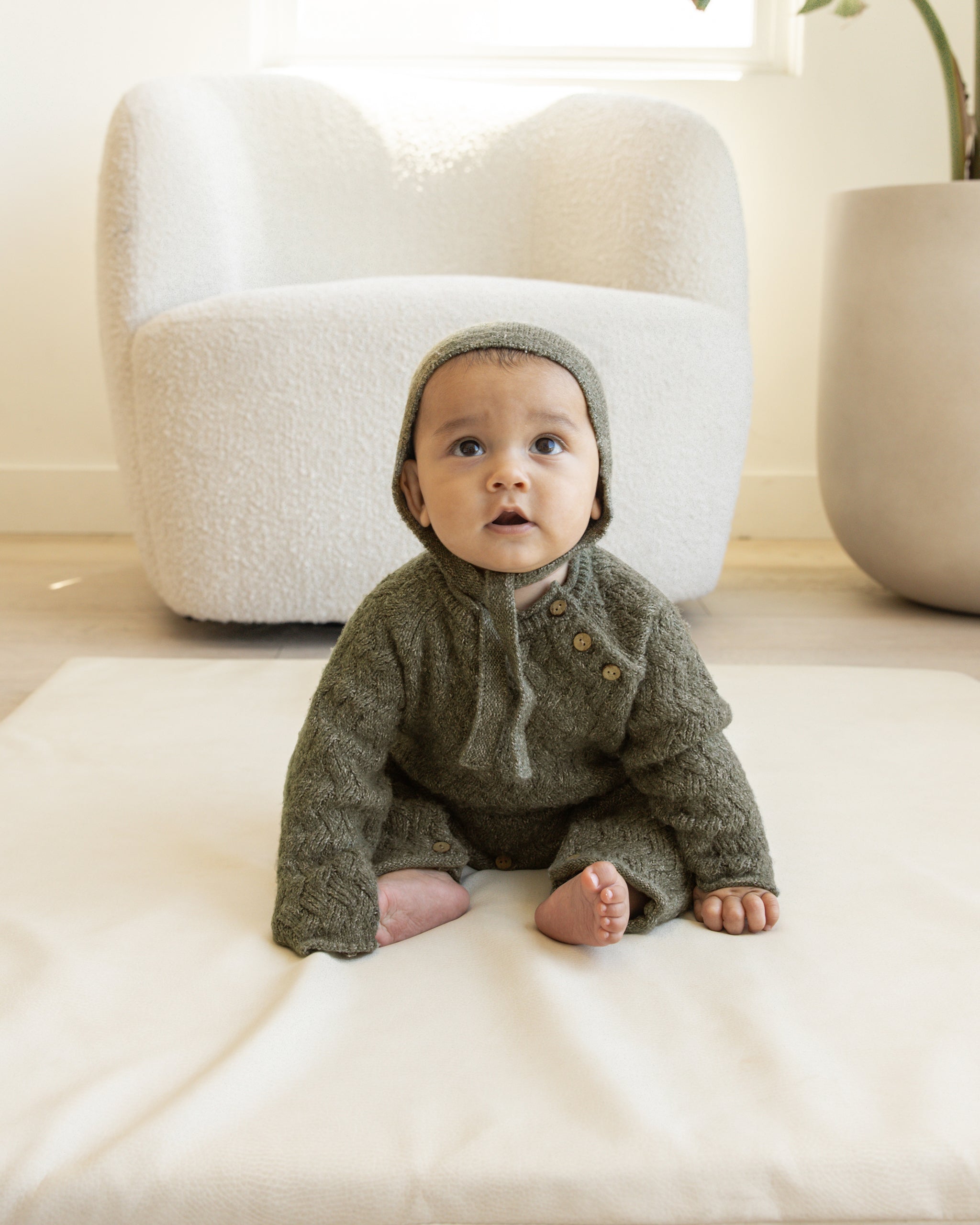 Knit Jumpsuit || Forest - Rylee + Cru | Kids Clothes | Trendy Baby Clothes | Modern Infant Outfits |