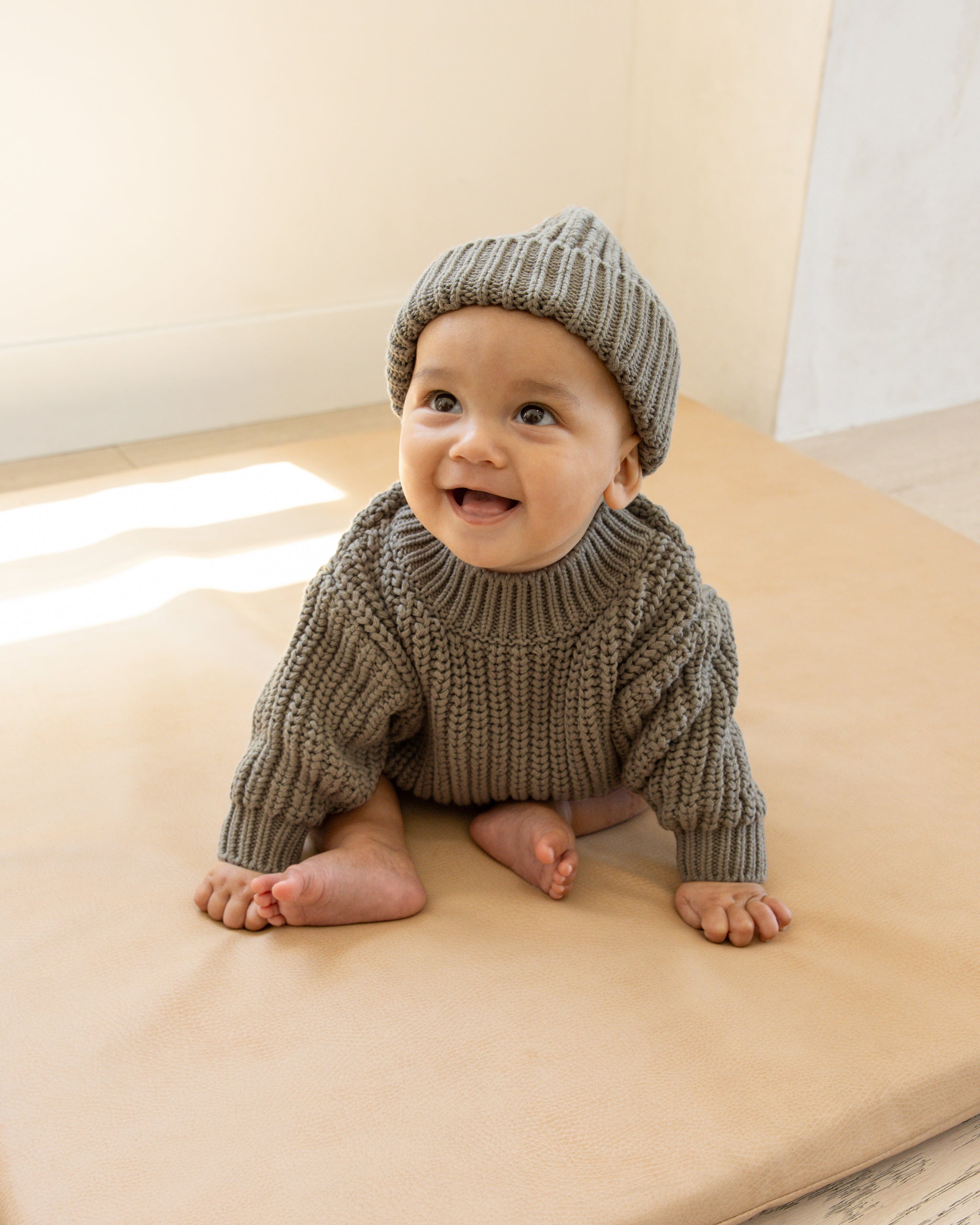 Beanie || Basil - Rylee + Cru | Kids Clothes | Trendy Baby Clothes | Modern Infant Outfits |
