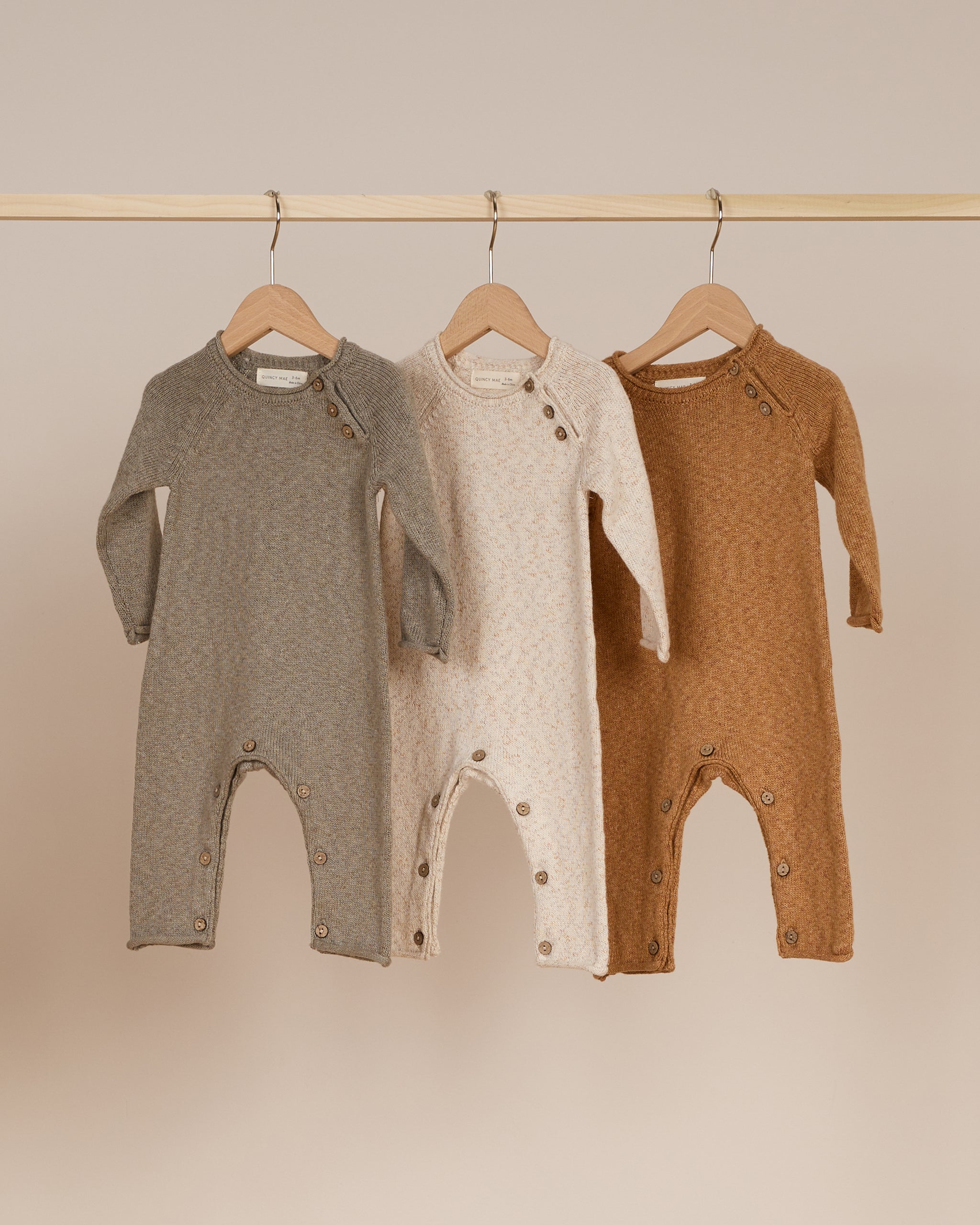 Speckled Knit Jumpsuit || Speckled Natural