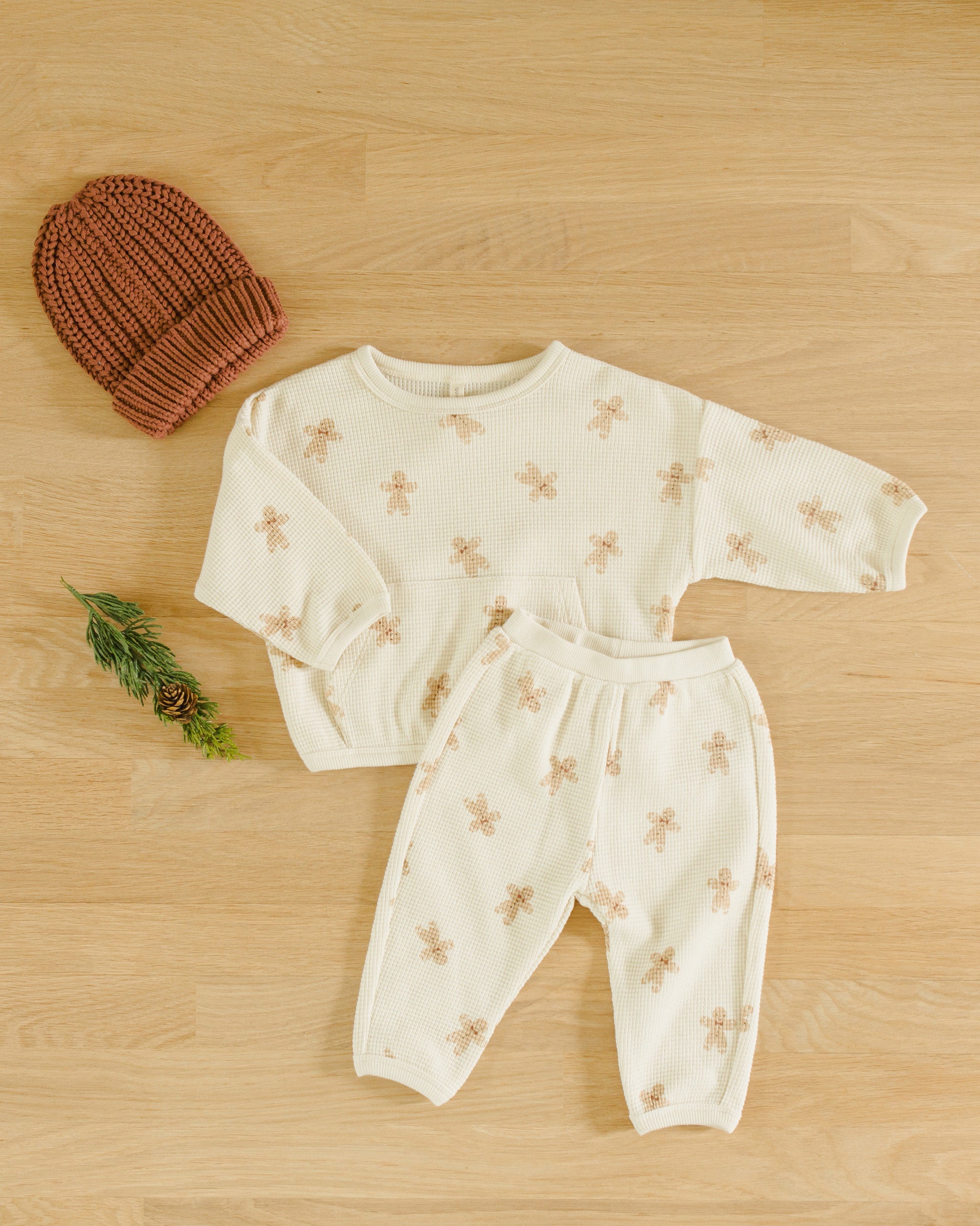 Waffle Slouch Set || Gingerbread