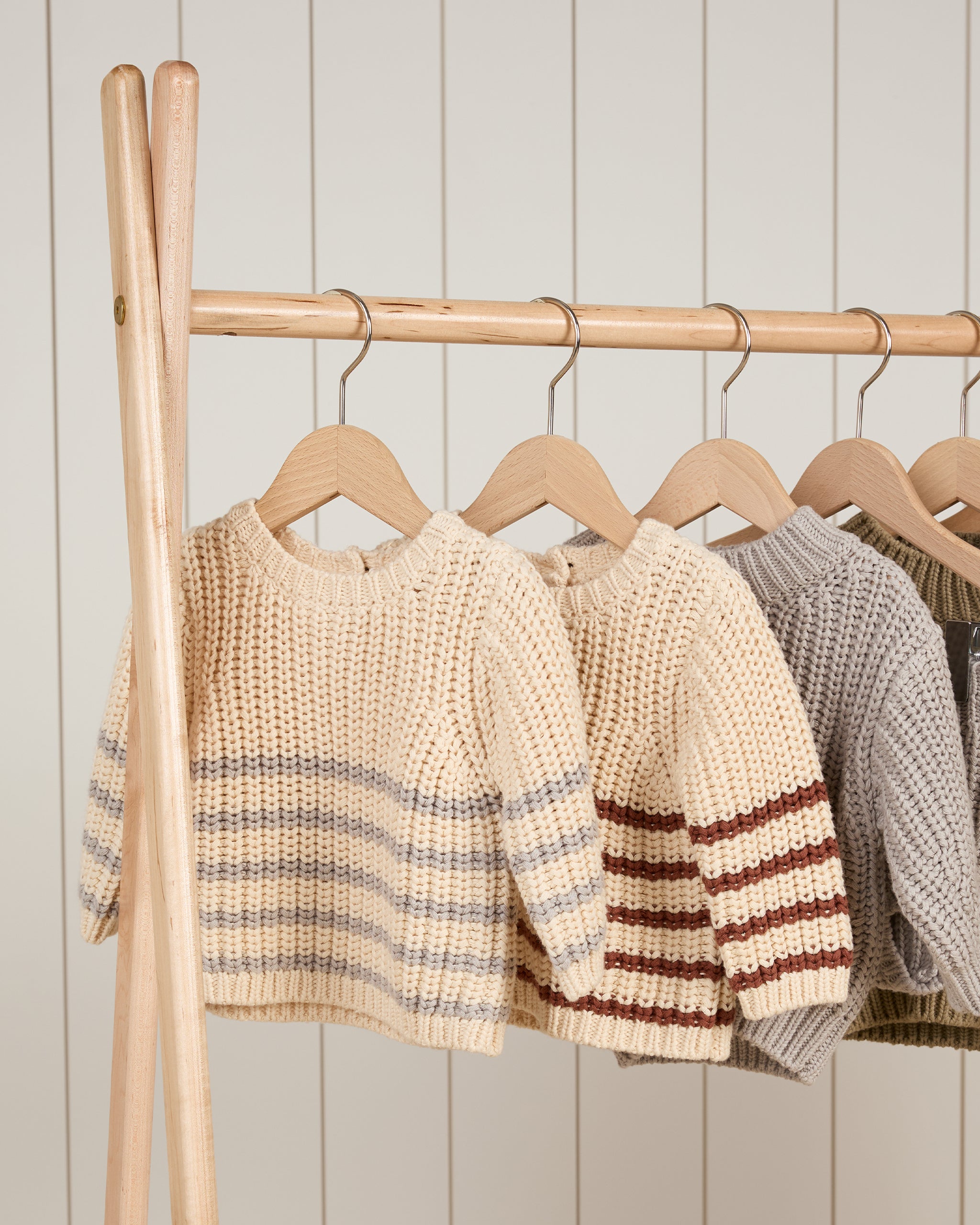 Rex Sweater || Fog Stripe