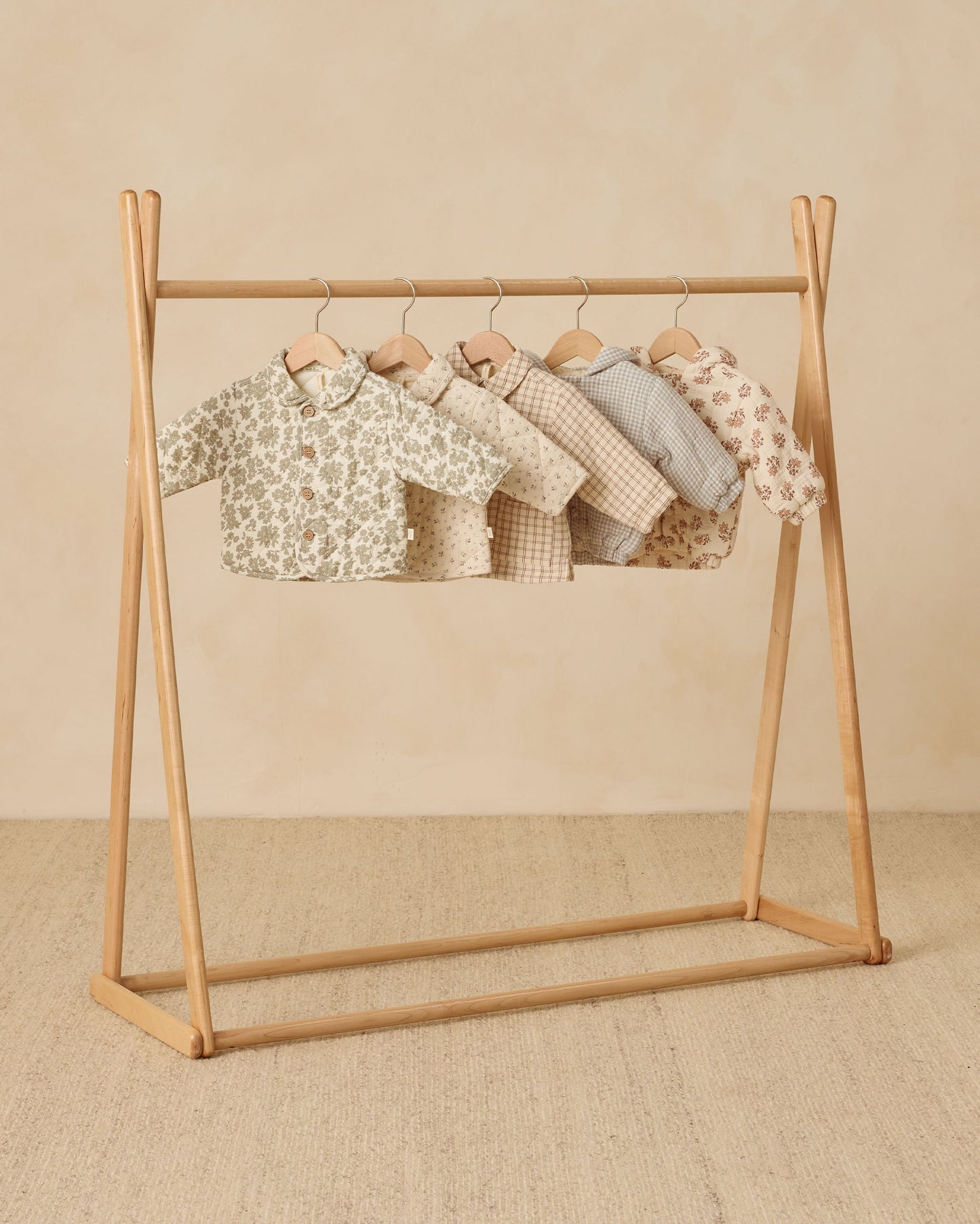 Quilted Jacket || Green Floral - Rylee + Cru | Kids Clothes | Trendy Baby Clothes | Modern Infant Outfits |