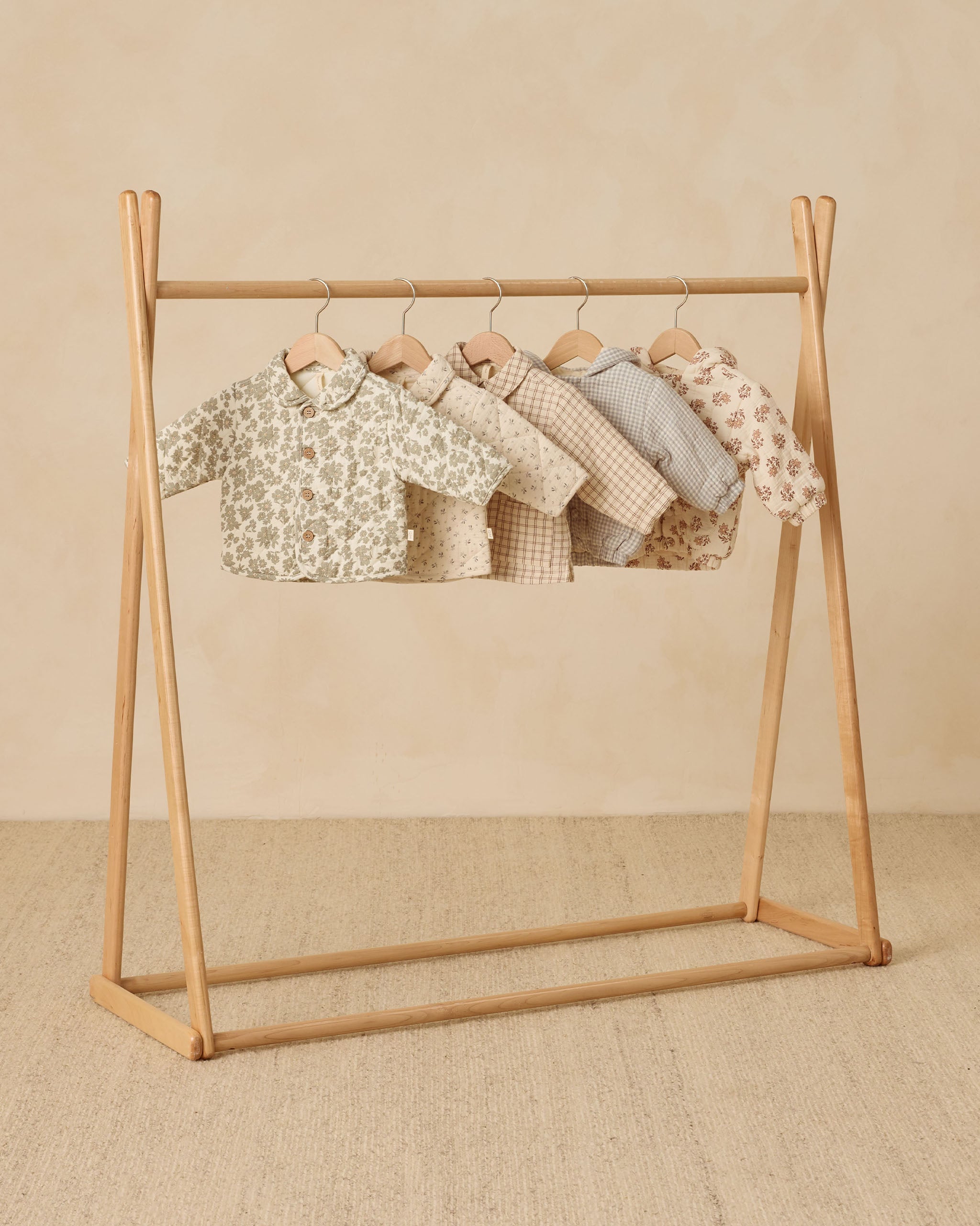 Quilted Jacket || Green Floral - Rylee + Cru | Kids Clothes | Trendy Baby Clothes | Modern Infant Outfits |