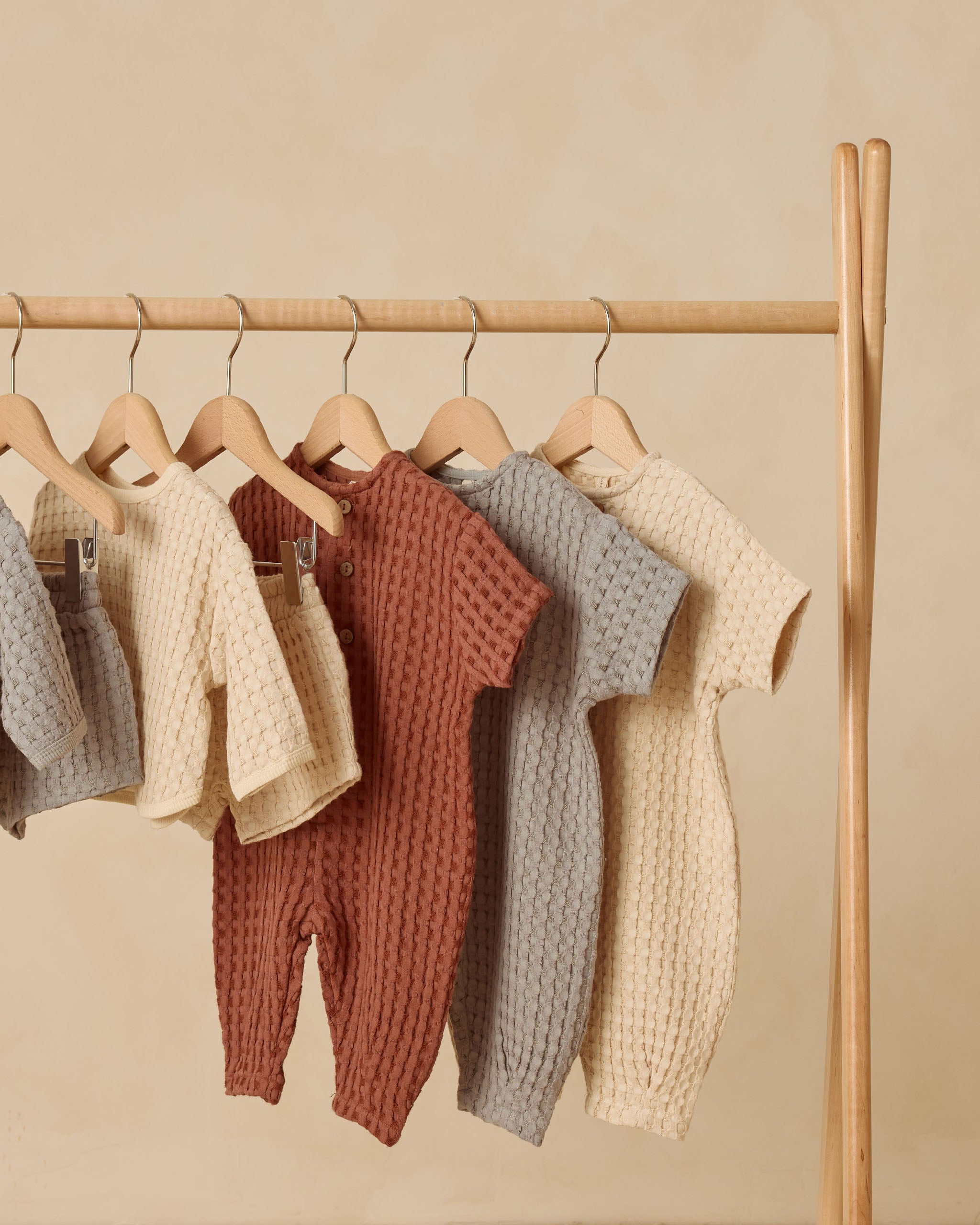 Hayes Jumpsuit || Natural - Rylee + Cru | Kids Clothes | Trendy Baby Clothes | Modern Infant Outfits |