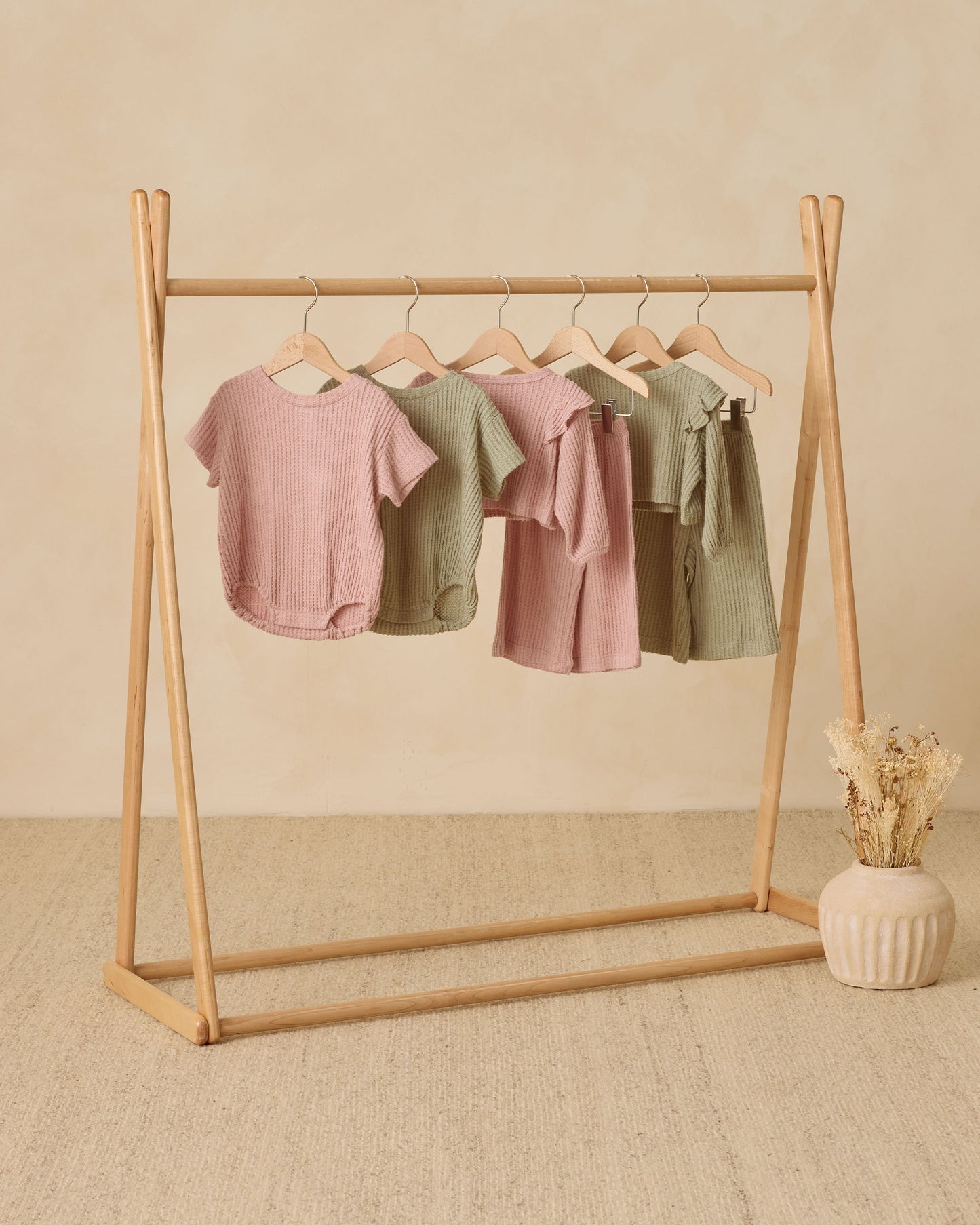 Relaxed Bubble Romper || Rose - Rylee + Cru | Kids Clothes | Trendy Baby Clothes | Modern Infant Outfits |