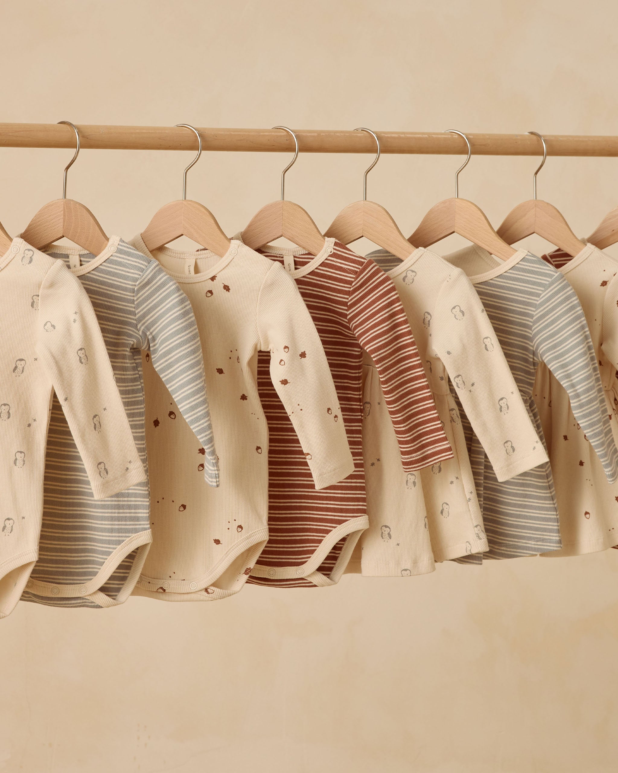 Ribbed Long Sleeve Dress || Owls - Rylee + Cru | Kids Clothes | Trendy Baby Clothes | Modern Infant Outfits |