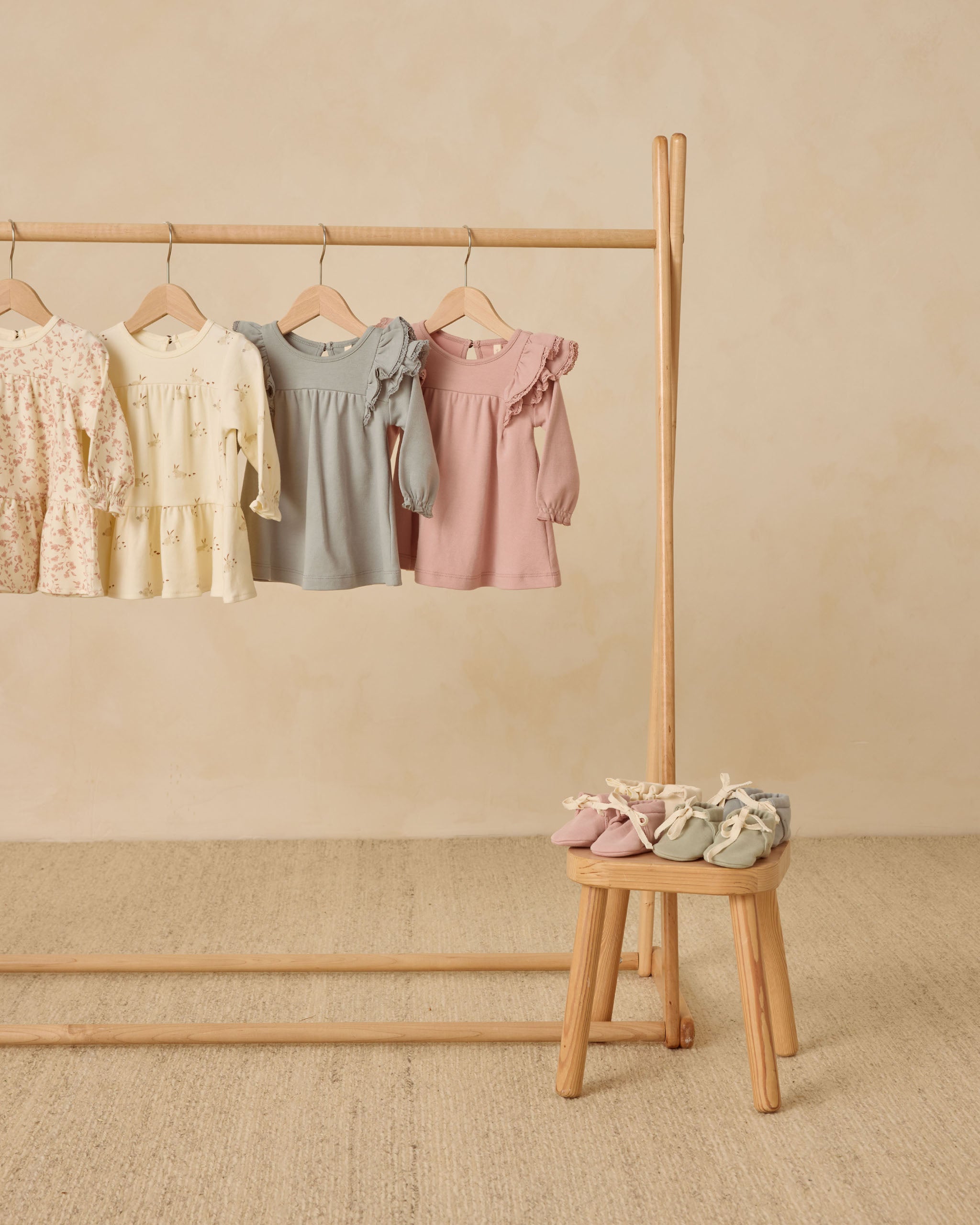 Baby Booties || Rose - Rylee + Cru | Kids Clothes | Trendy Baby Clothes | Modern Infant Outfits |