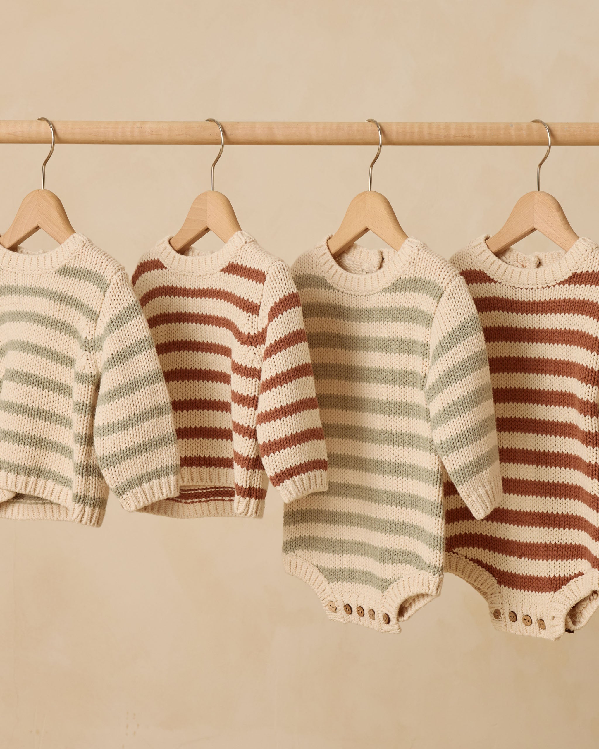 Rex Romper || Fern Stripe - Rylee + Cru | Kids Clothes | Trendy Baby Clothes | Modern Infant Outfits |