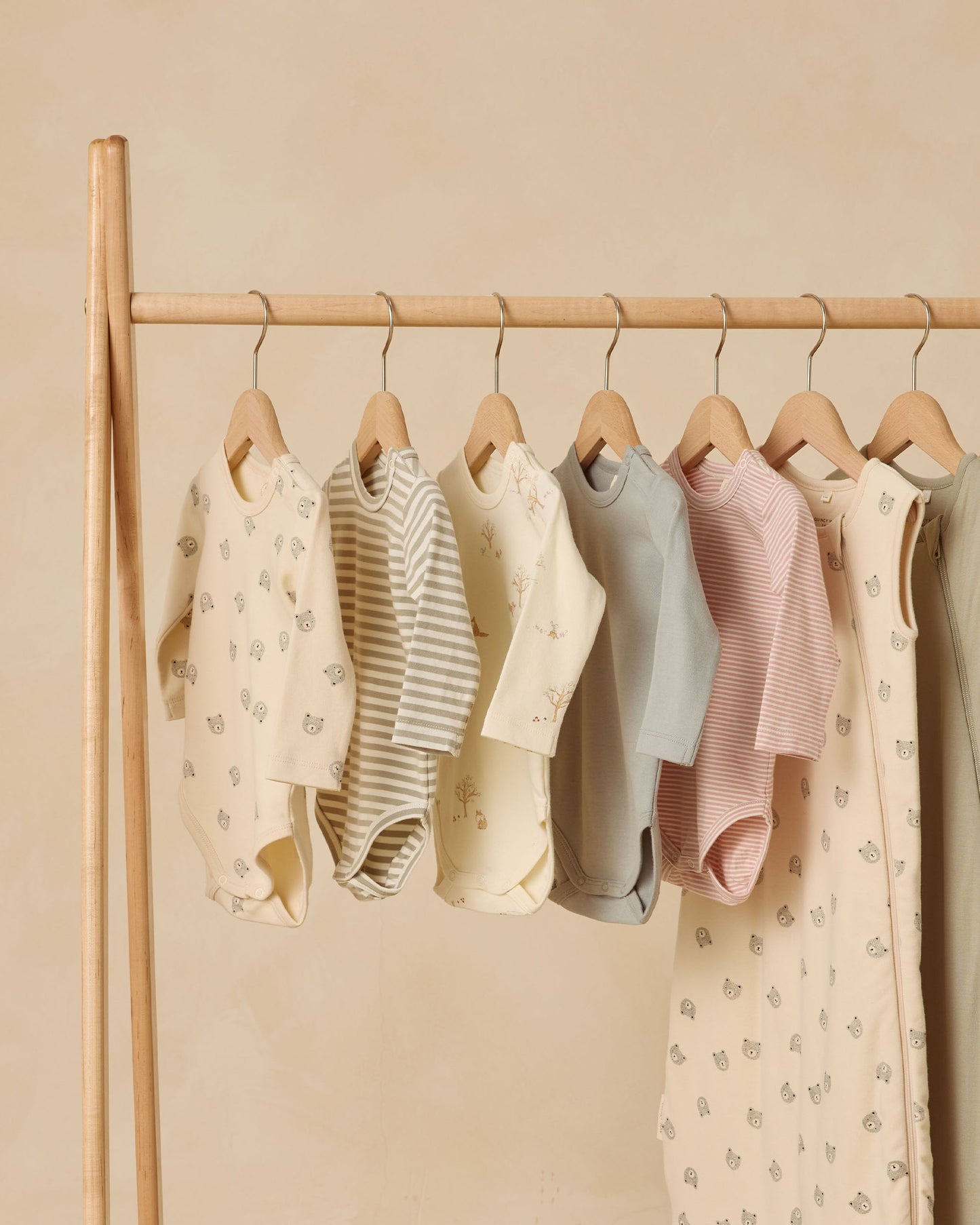 Jersey Bodysuit, 2 Pack || Bears, Steel Blue - Rylee + Cru | Kids Clothes | Trendy Baby Clothes | Modern Infant Outfits |