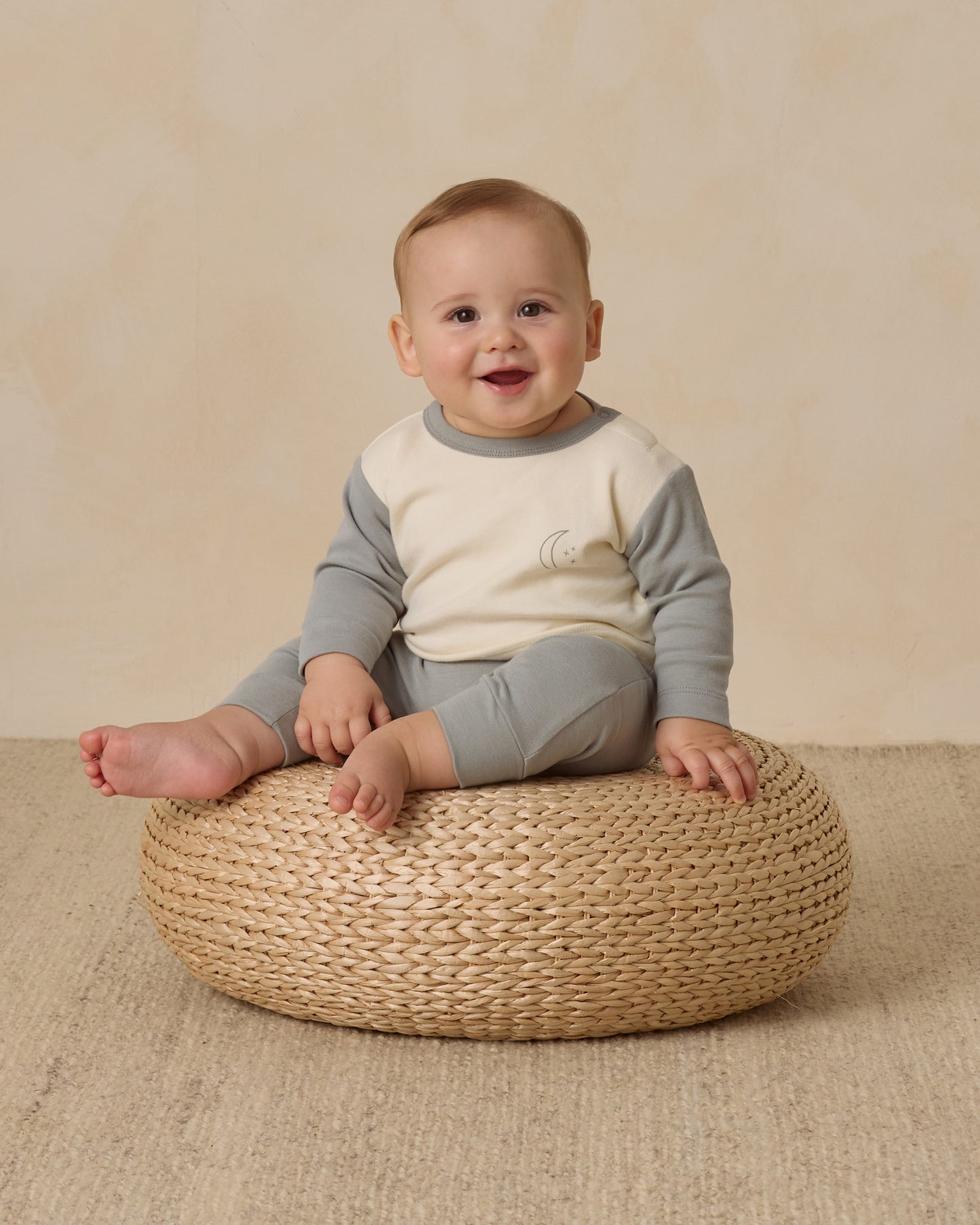 Long Sleeve Raglan Tee || Moon - Rylee + Cru | Kids Clothes | Trendy Baby Clothes | Modern Infant Outfits |