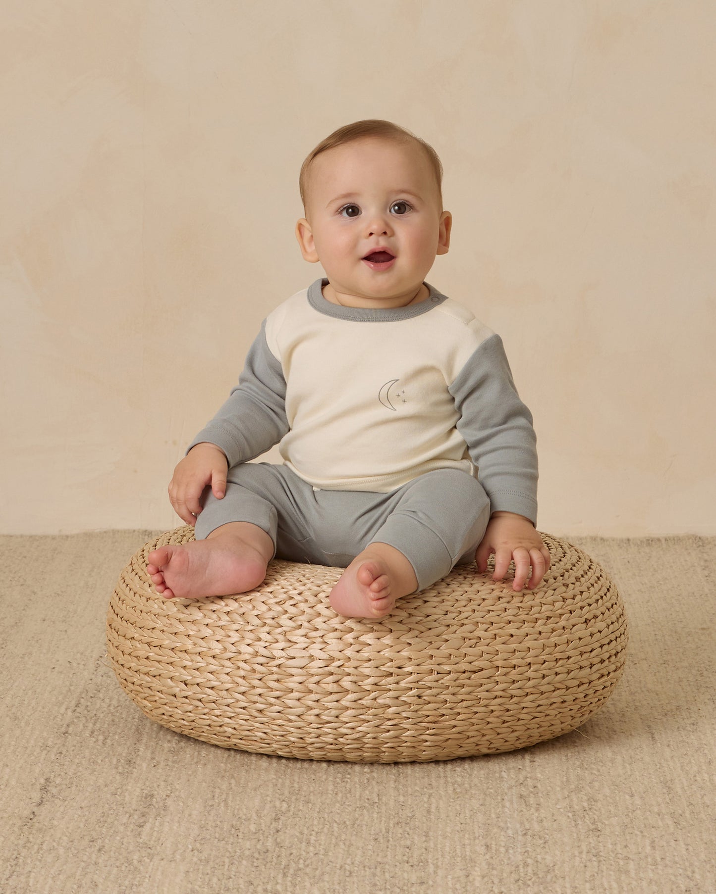 Long Sleeve Raglan Tee || Moon - Rylee + Cru | Kids Clothes | Trendy Baby Clothes | Modern Infant Outfits |