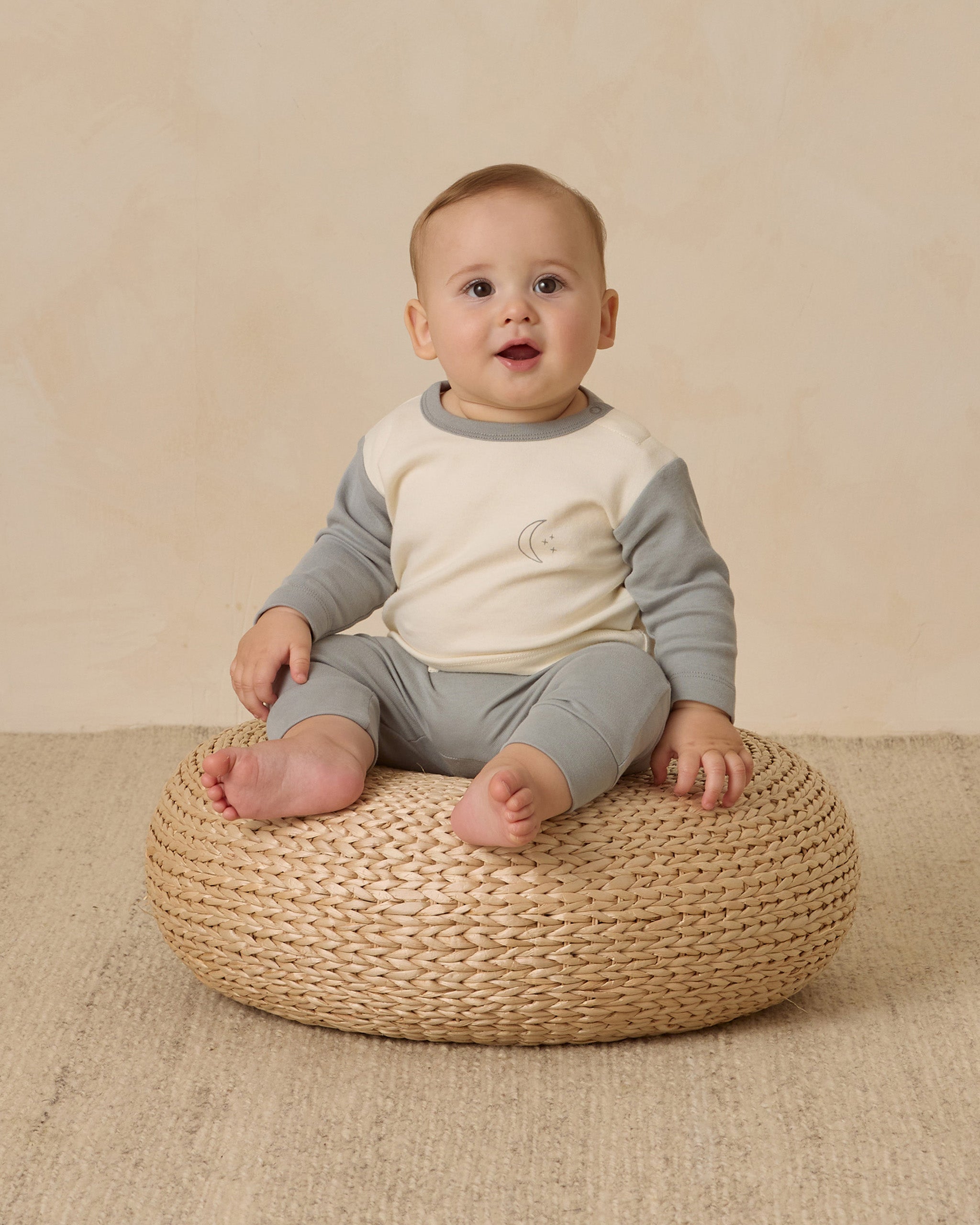 Long Sleeve Raglan Tee || Moon - Rylee + Cru | Kids Clothes | Trendy Baby Clothes | Modern Infant Outfits |