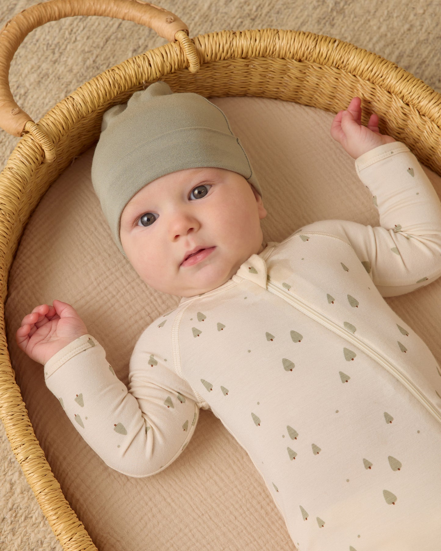 Bamboo Knotted Baby Hat || Fern - Rylee + Cru | Kids Clothes | Trendy Baby Clothes | Modern Infant Outfits |