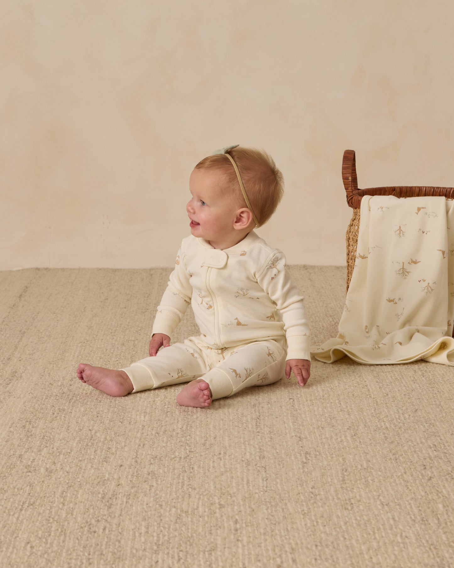 Zip Long Sleeve Sleeper || Fox Land - Rylee + Cru | Kids Clothes | Trendy Baby Clothes | Modern Infant Outfits |