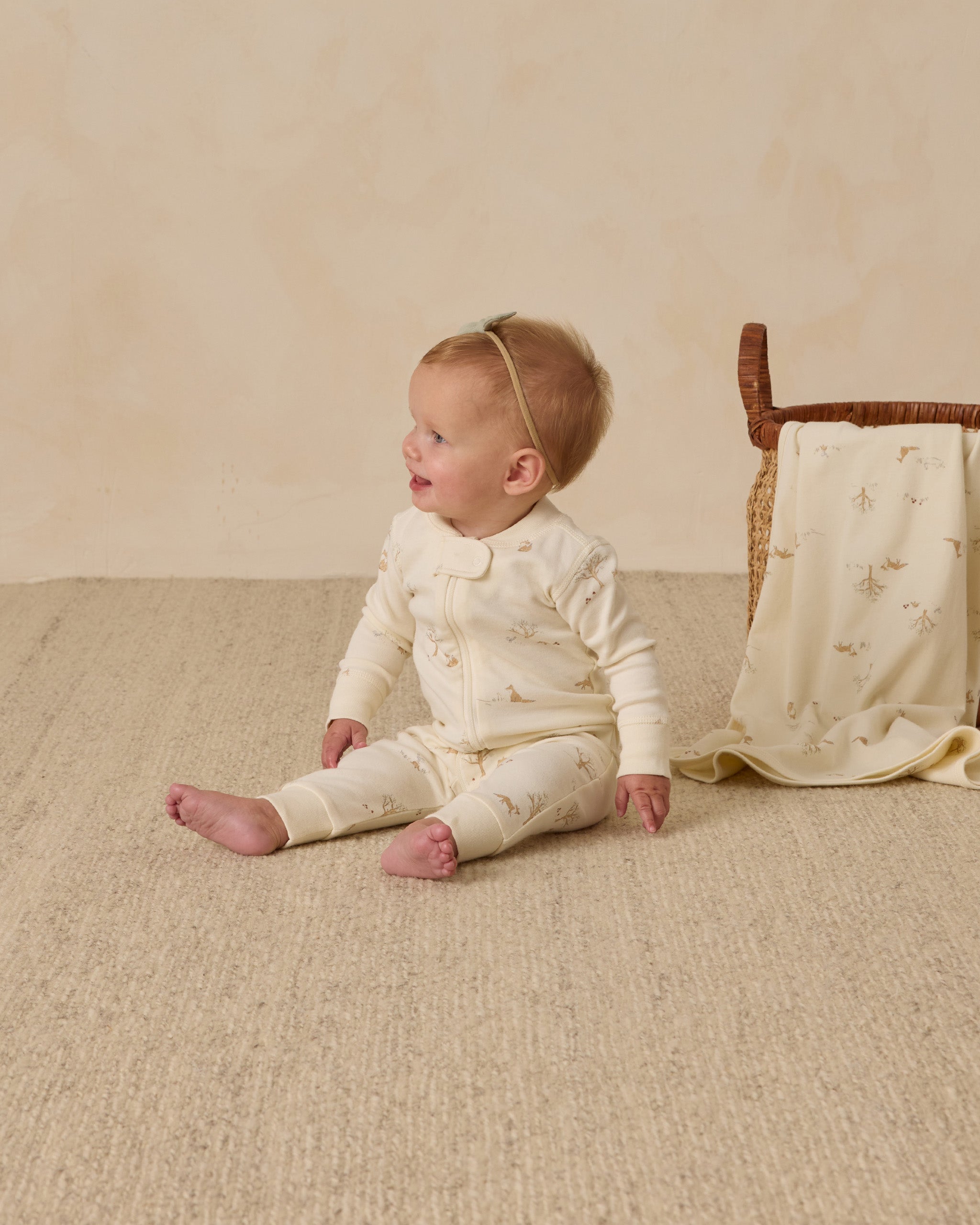 Zip Long Sleeve Sleeper || Fox Land - Rylee + Cru | Kids Clothes | Trendy Baby Clothes | Modern Infant Outfits |