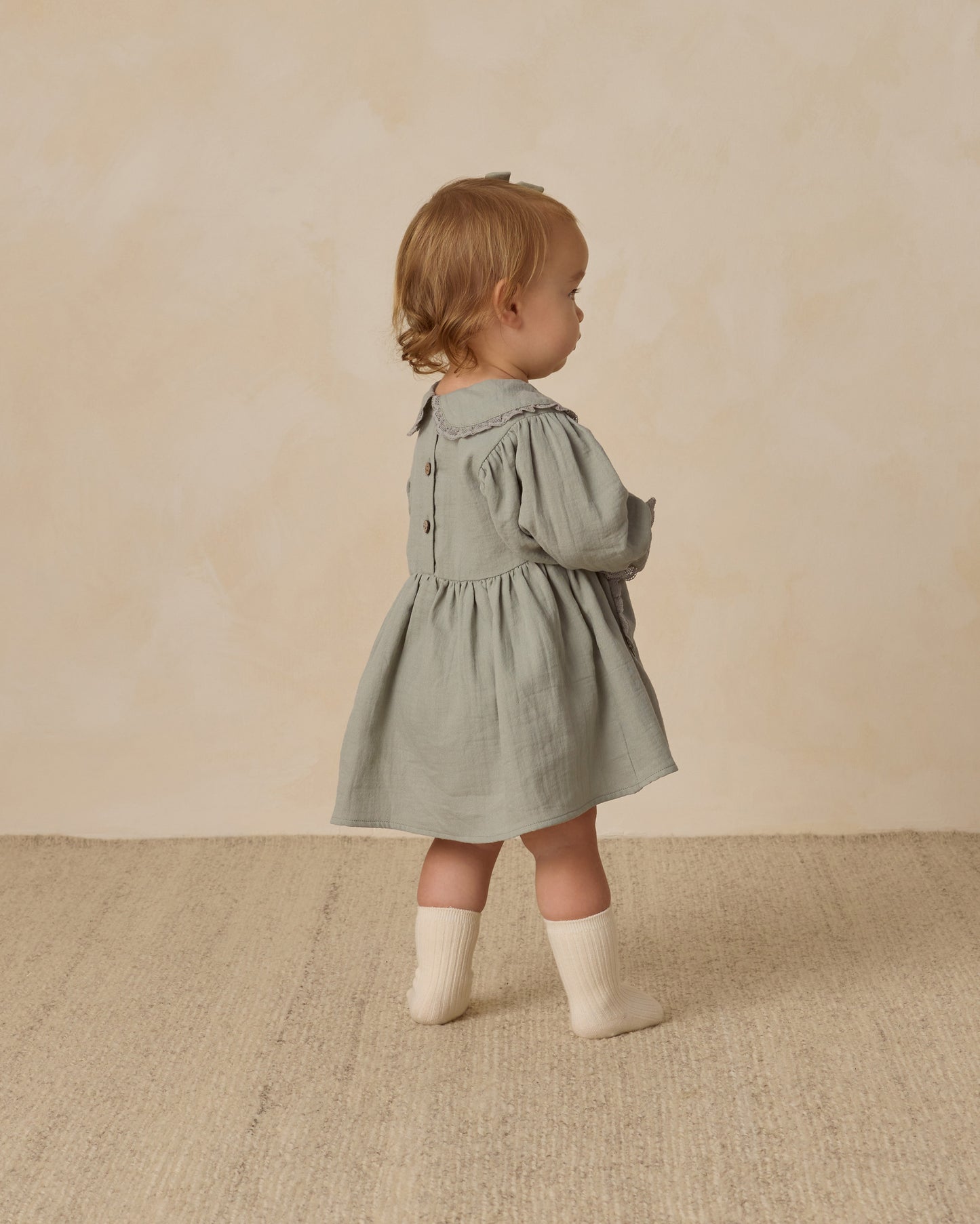 Marisol Dress || Fern - Rylee + Cru | Kids Clothes | Trendy Baby Clothes | Modern Infant Outfits |