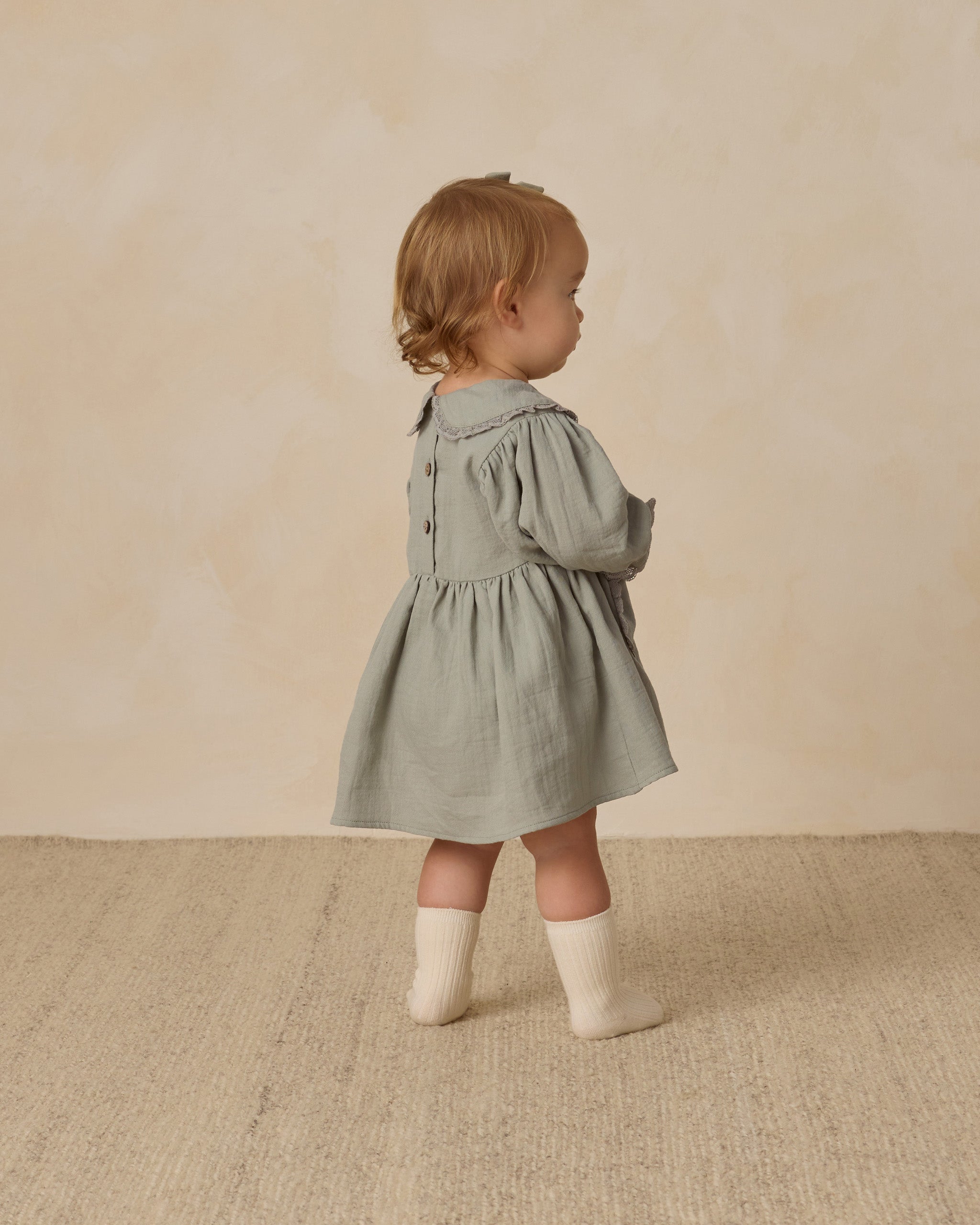 Marisol Dress || Fern - Rylee + Cru | Kids Clothes | Trendy Baby Clothes | Modern Infant Outfits |