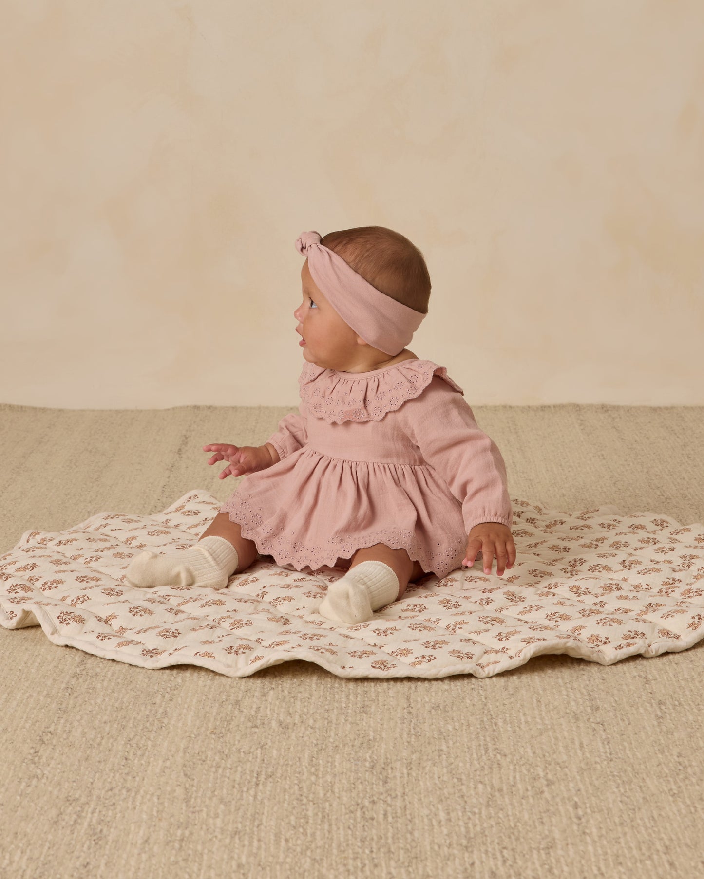 Thalia Romper || Rose - Rylee + Cru | Kids Clothes | Trendy Baby Clothes | Modern Infant Outfits |