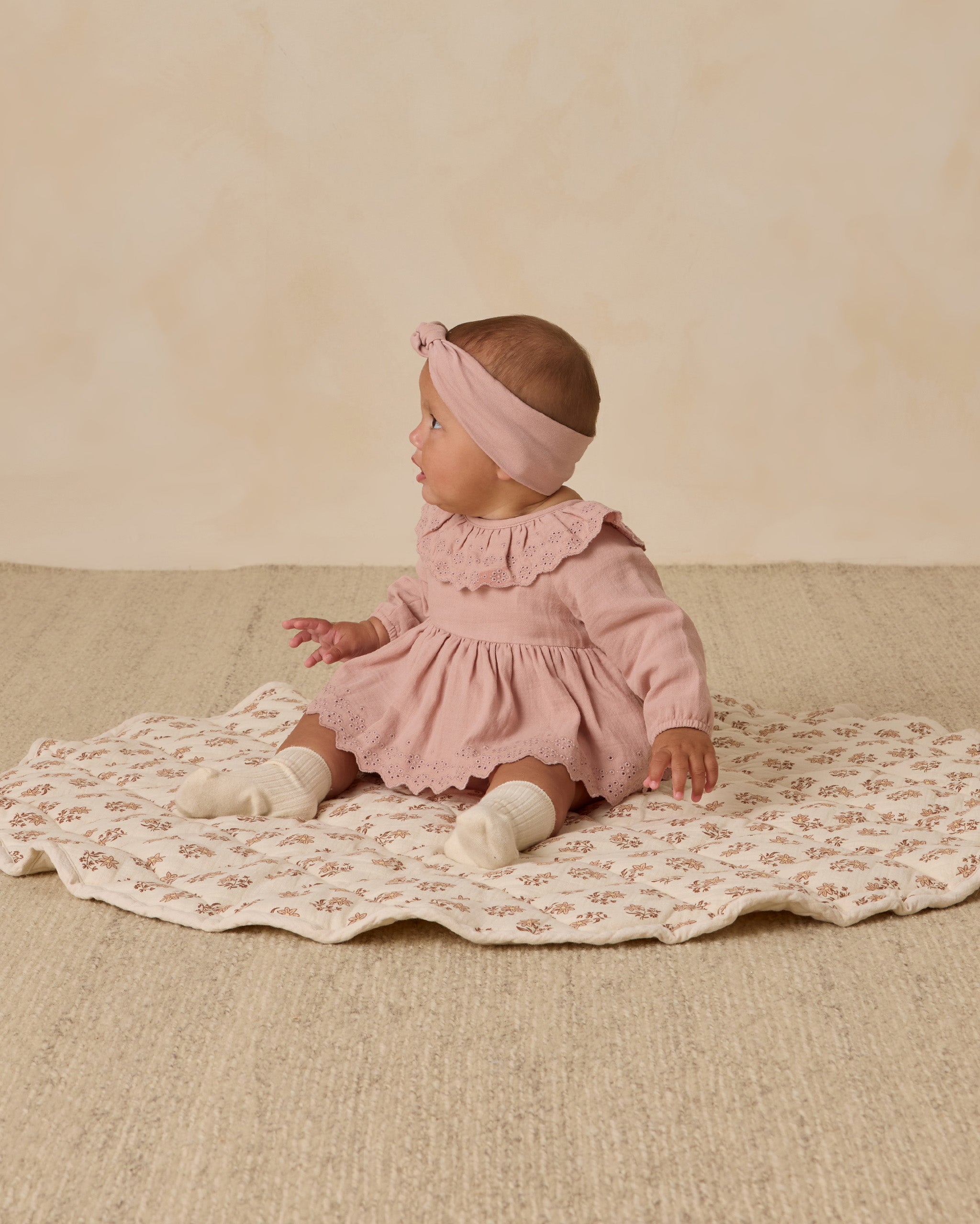 Thalia Romper || Rose - Rylee + Cru | Kids Clothes | Trendy Baby Clothes | Modern Infant Outfits |