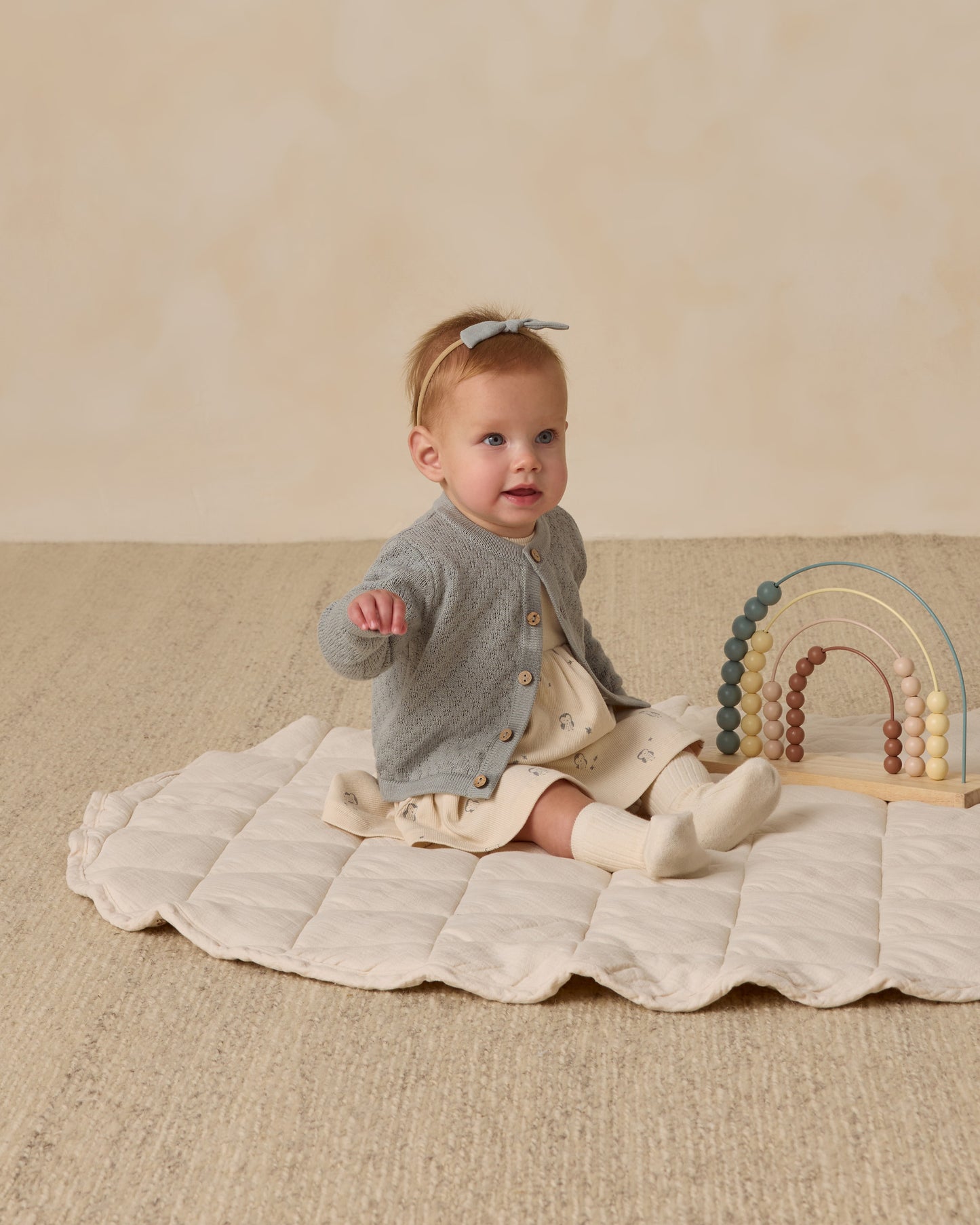 Little Knot Headband || Steel Blue - Rylee + Cru | Kids Clothes | Trendy Baby Clothes | Modern Infant Outfits |