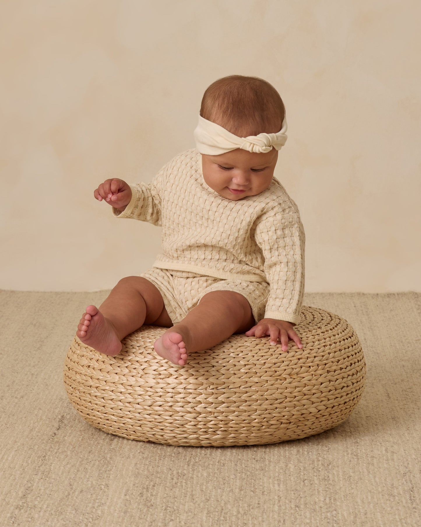 Knotted Headband || Natural - Rylee + Cru | Kids Clothes | Trendy Baby Clothes | Modern Infant Outfits |