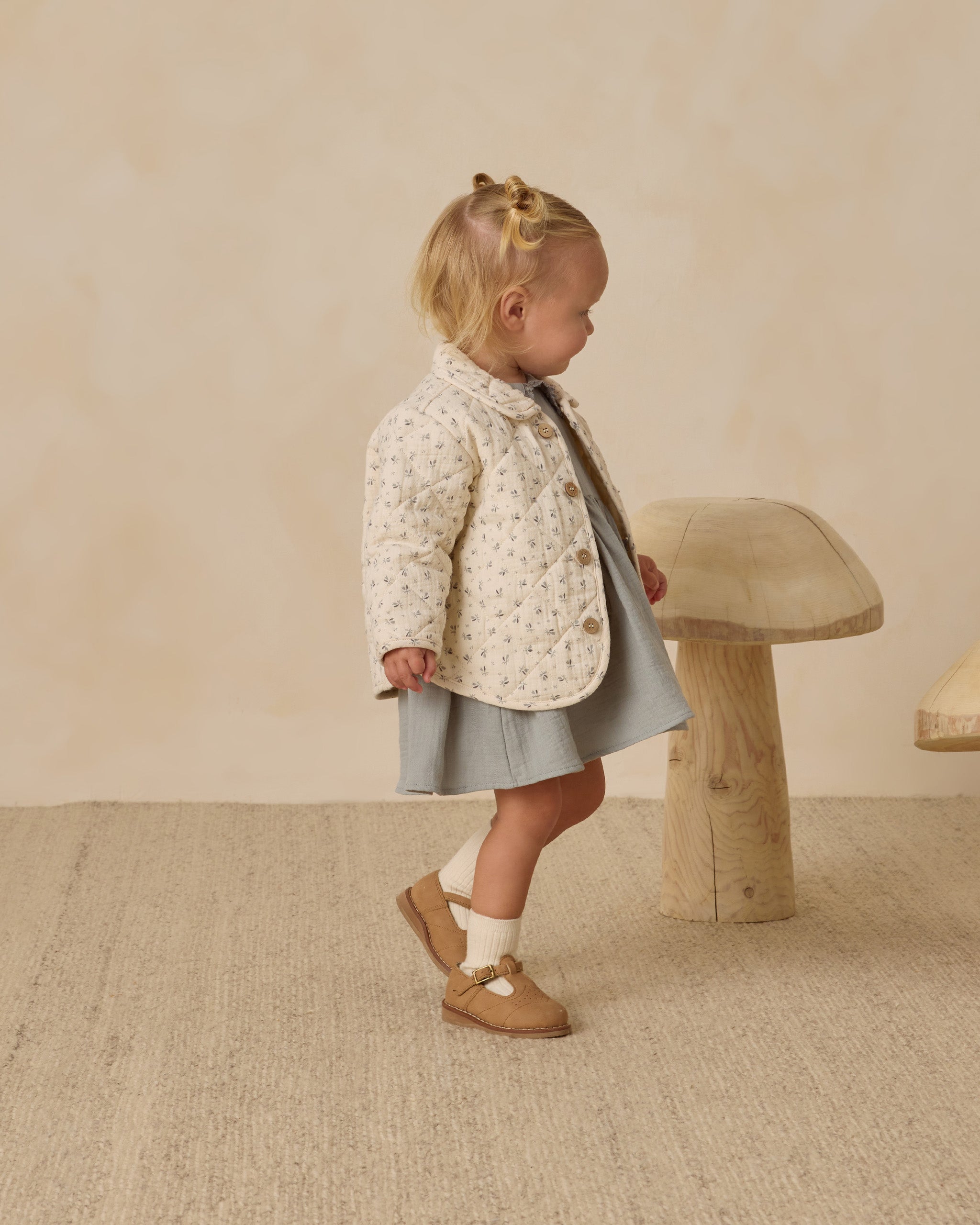 Quilted Jacket || Bluebell - Rylee + Cru | Kids Clothes | Trendy Baby Clothes | Modern Infant Outfits |