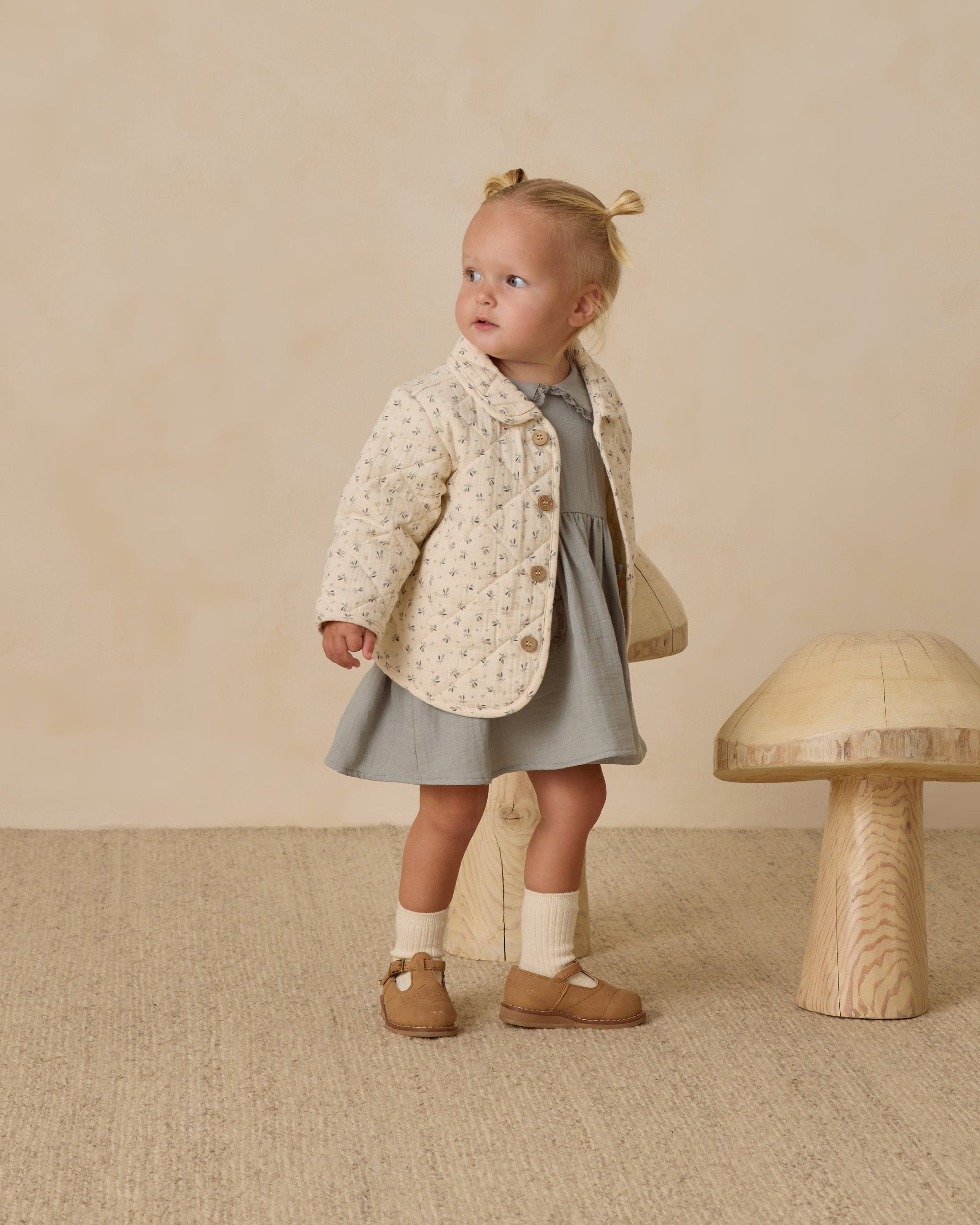 Quilted Jacket || Bluebell - Rylee + Cru | Kids Clothes | Trendy Baby Clothes | Modern Infant Outfits |