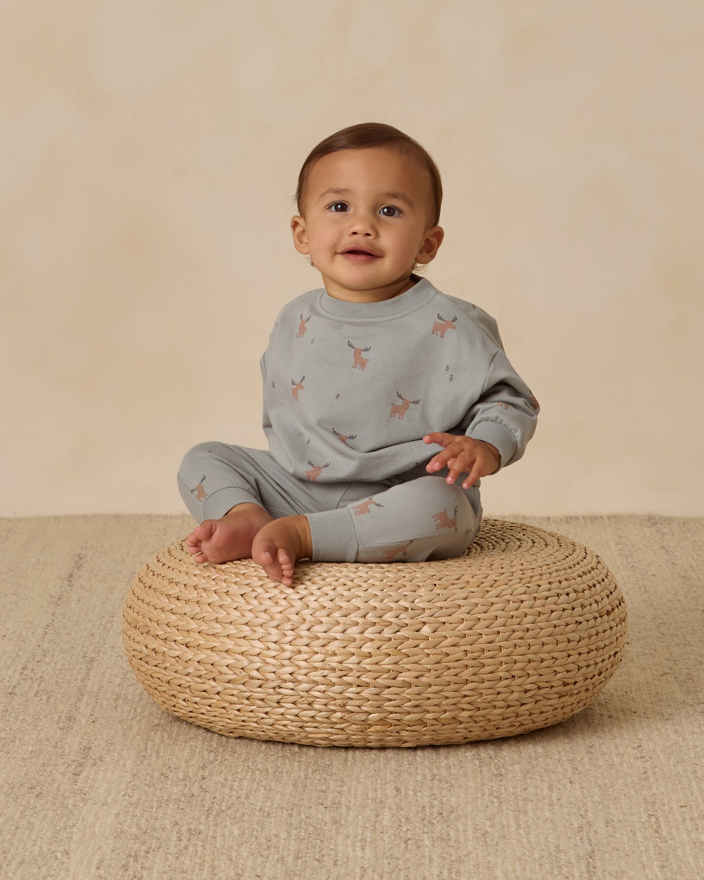 Relaxed Sweatpant || Moose - Rylee + Cru | Kids Clothes | Trendy Baby Clothes | Modern Infant Outfits |