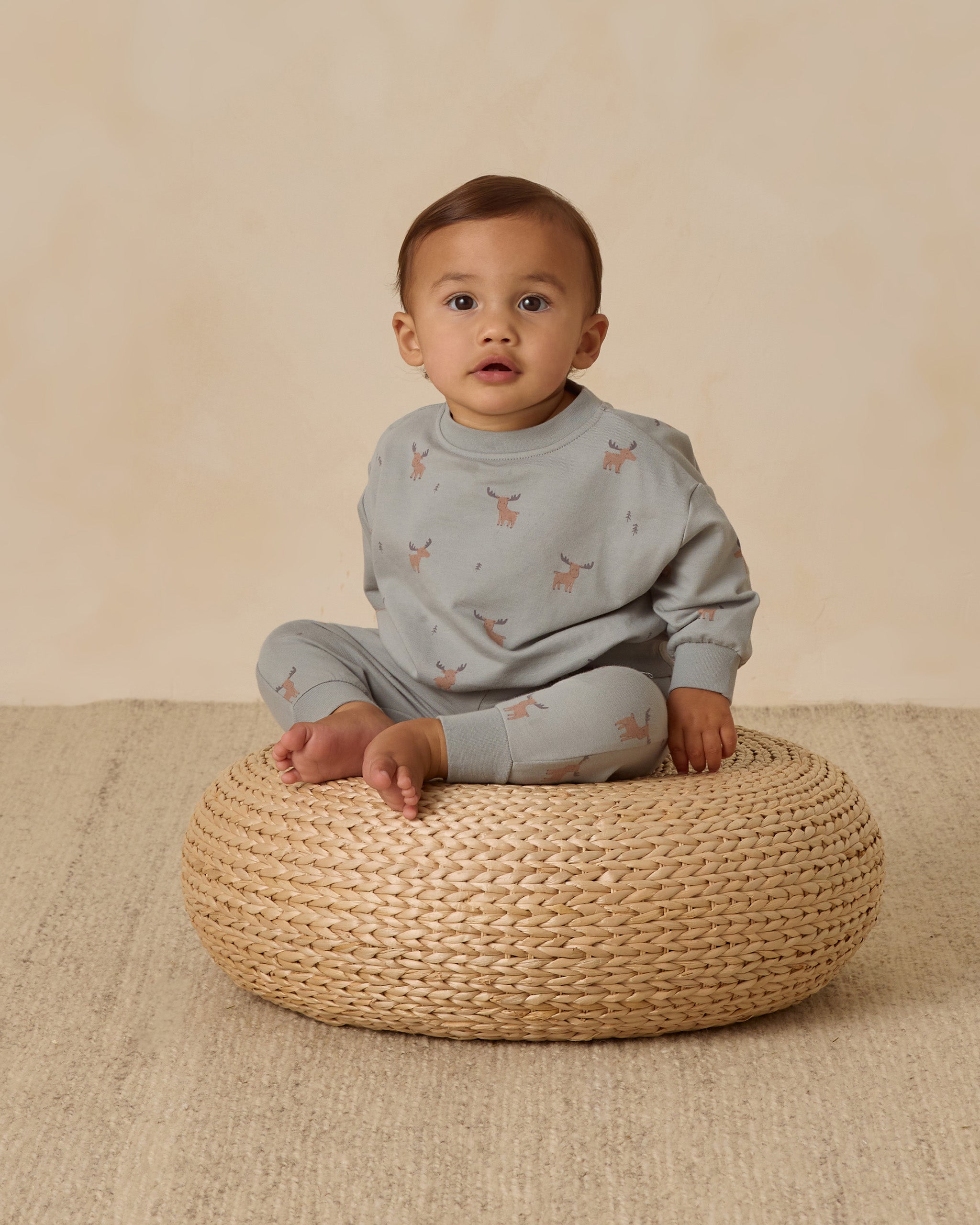 Relaxed Sweatpant || Moose - Rylee + Cru | Kids Clothes | Trendy Baby Clothes | Modern Infant Outfits |