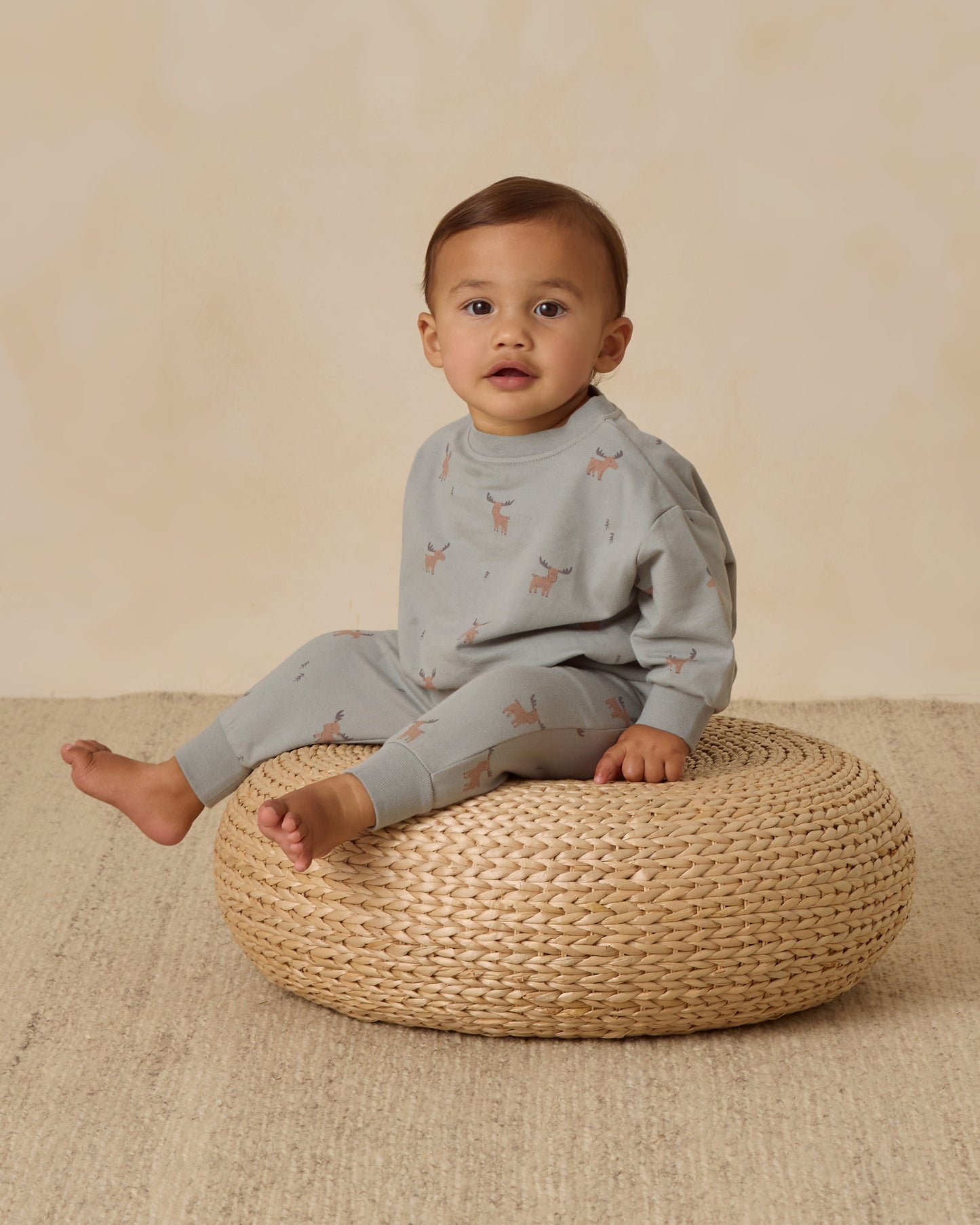Relaxed Sweatpant || Moose - Rylee + Cru | Kids Clothes | Trendy Baby Clothes | Modern Infant Outfits |