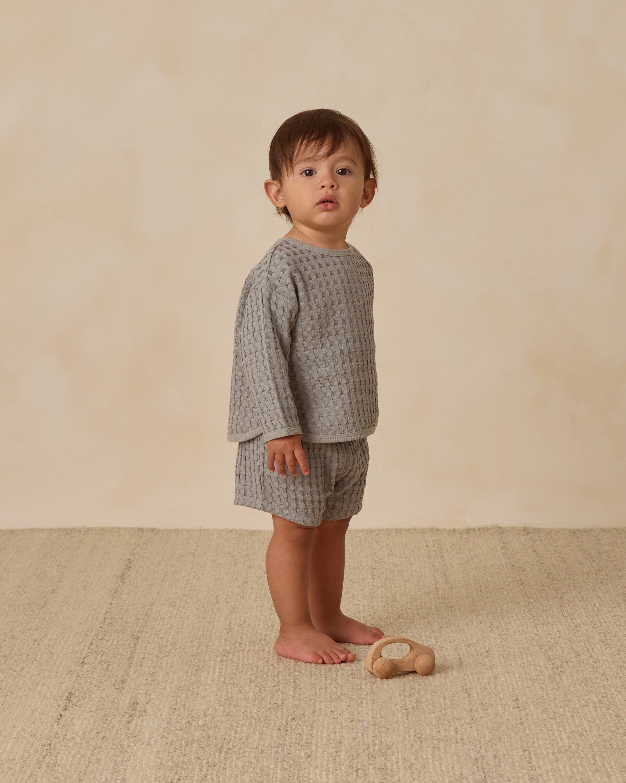 Flynn Set || Steel Blue - Rylee + Cru | Kids Clothes | Trendy Baby Clothes | Modern Infant Outfits |