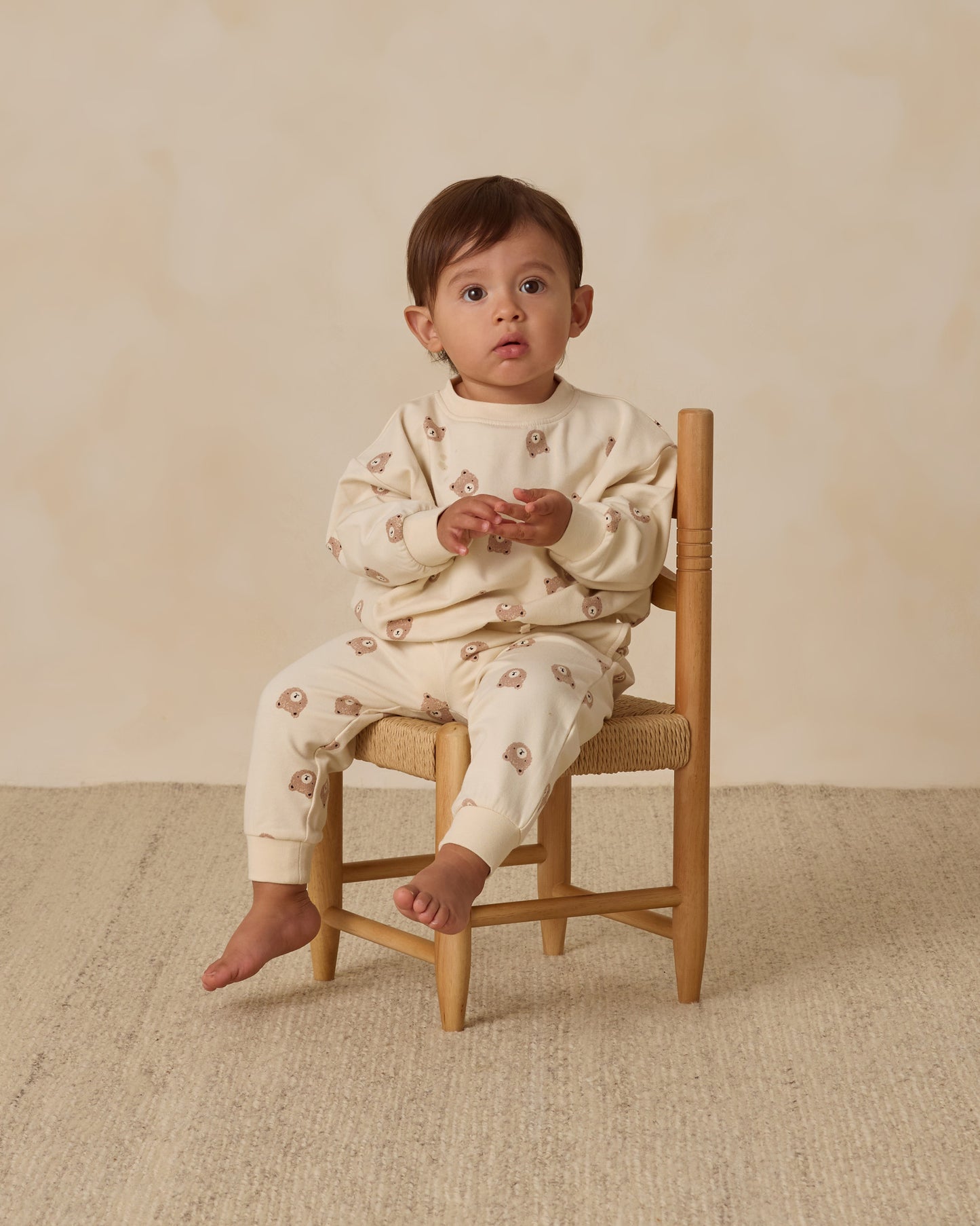 Relaxed Sweatpant || Brown Bear - Rylee + Cru | Kids Clothes | Trendy Baby Clothes | Modern Infant Outfits |