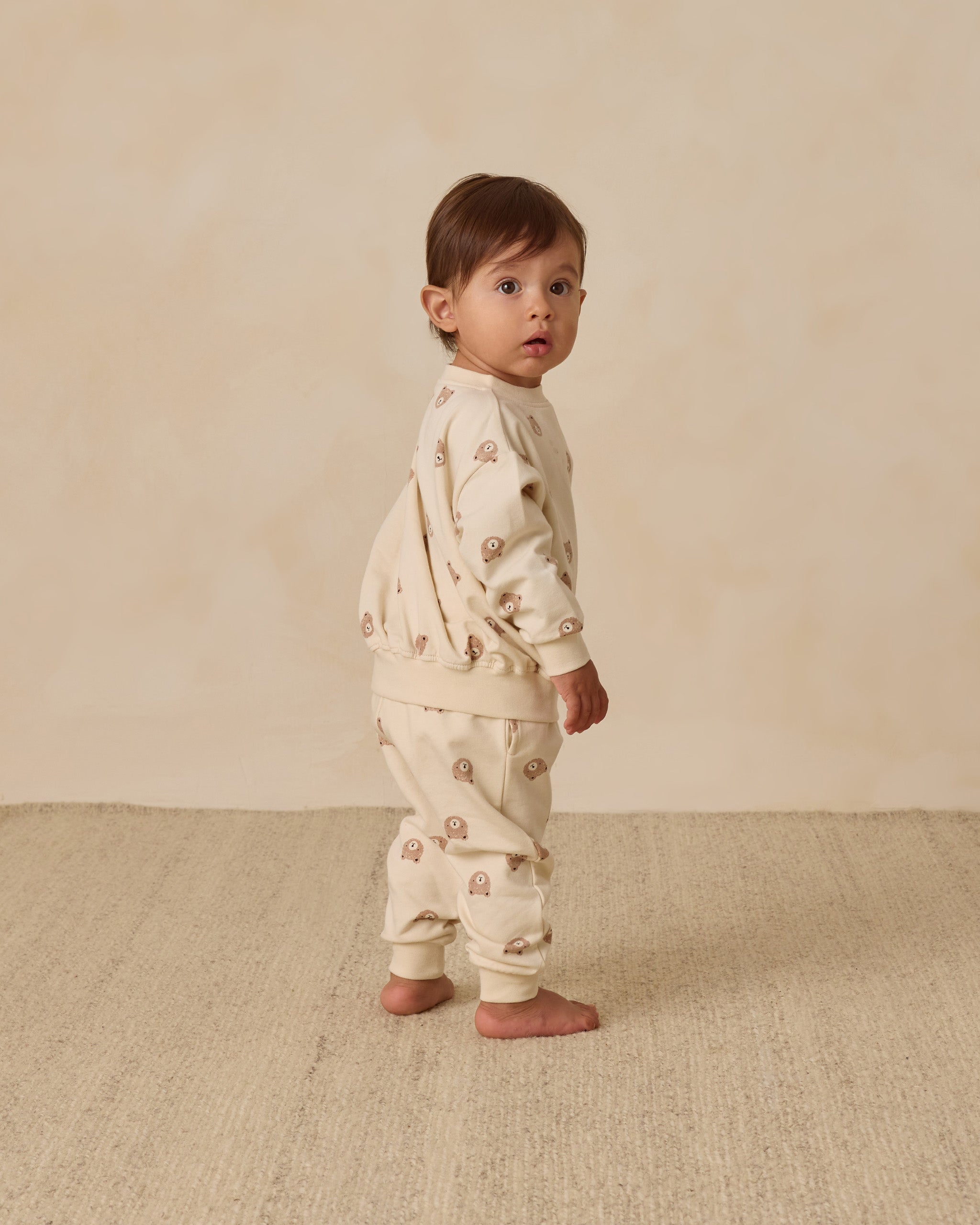 Relaxed Sweatpant || Brown Bear - Rylee + Cru | Kids Clothes | Trendy Baby Clothes | Modern Infant Outfits |