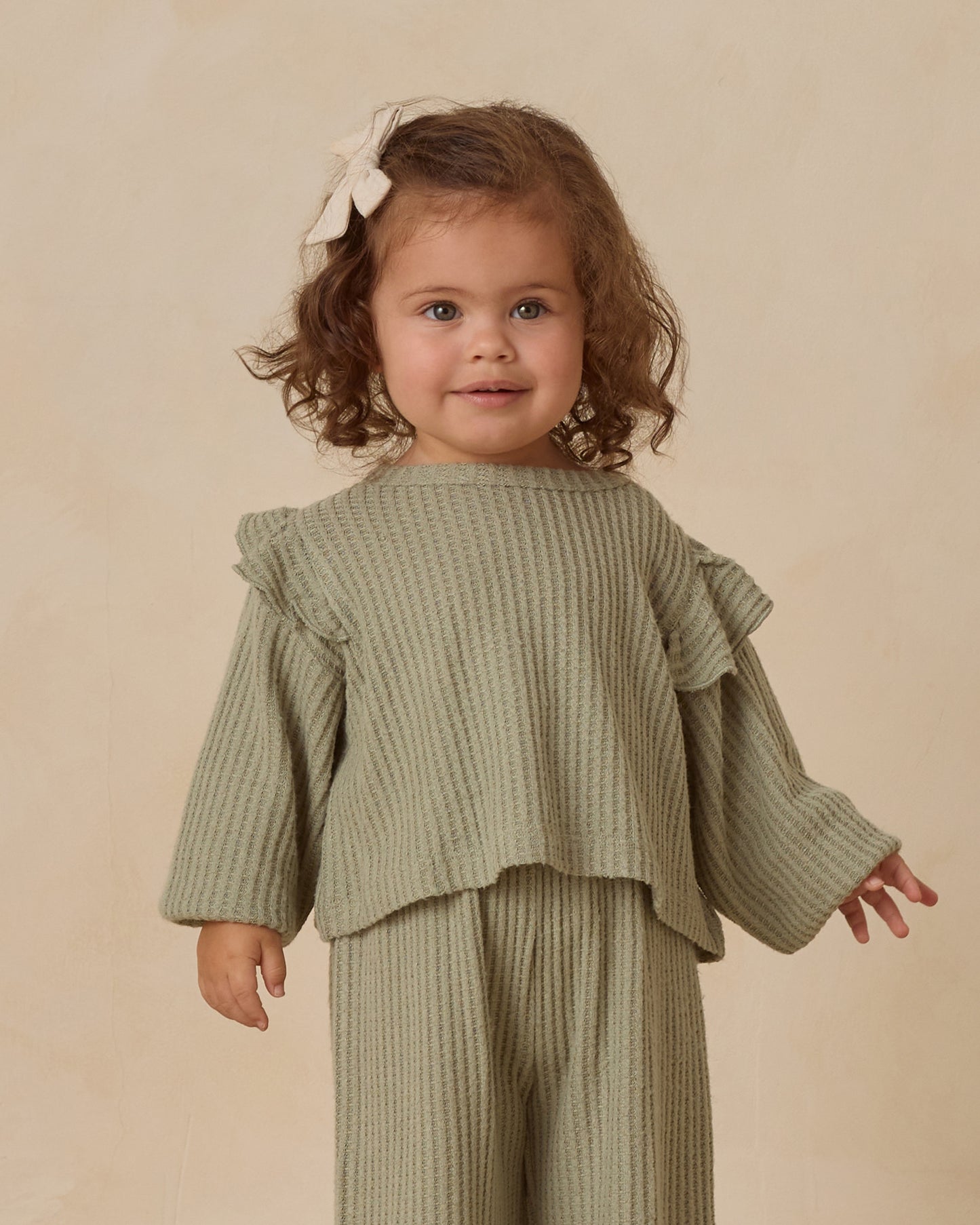 Ruffle Cozy Set || Fern - Rylee + Cru | Kids Clothes | Trendy Baby Clothes | Modern Infant Outfits |
