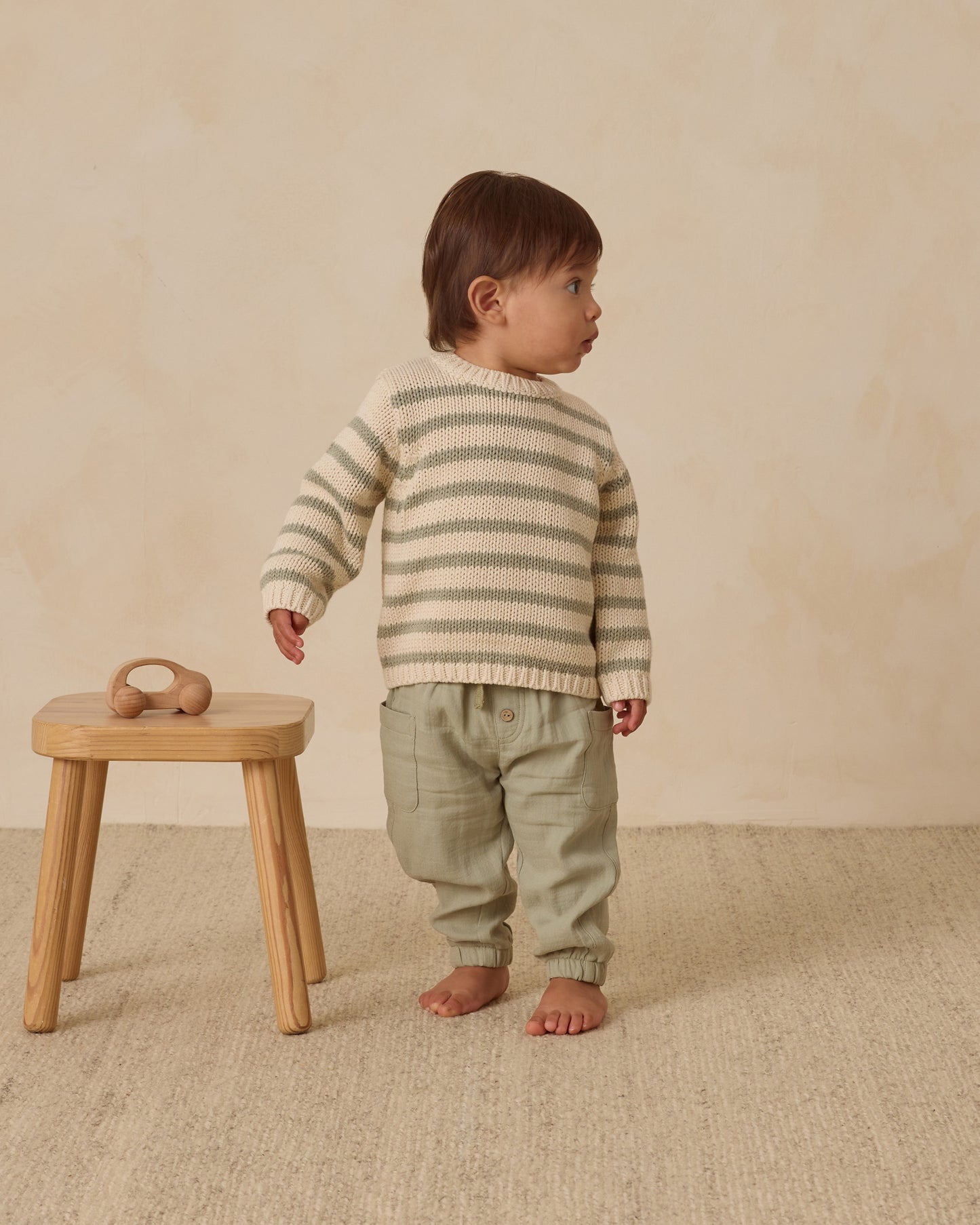 Rex Sweater || Fern Stripe - Rylee + Cru | Kids Clothes | Trendy Baby Clothes | Modern Infant Outfits |