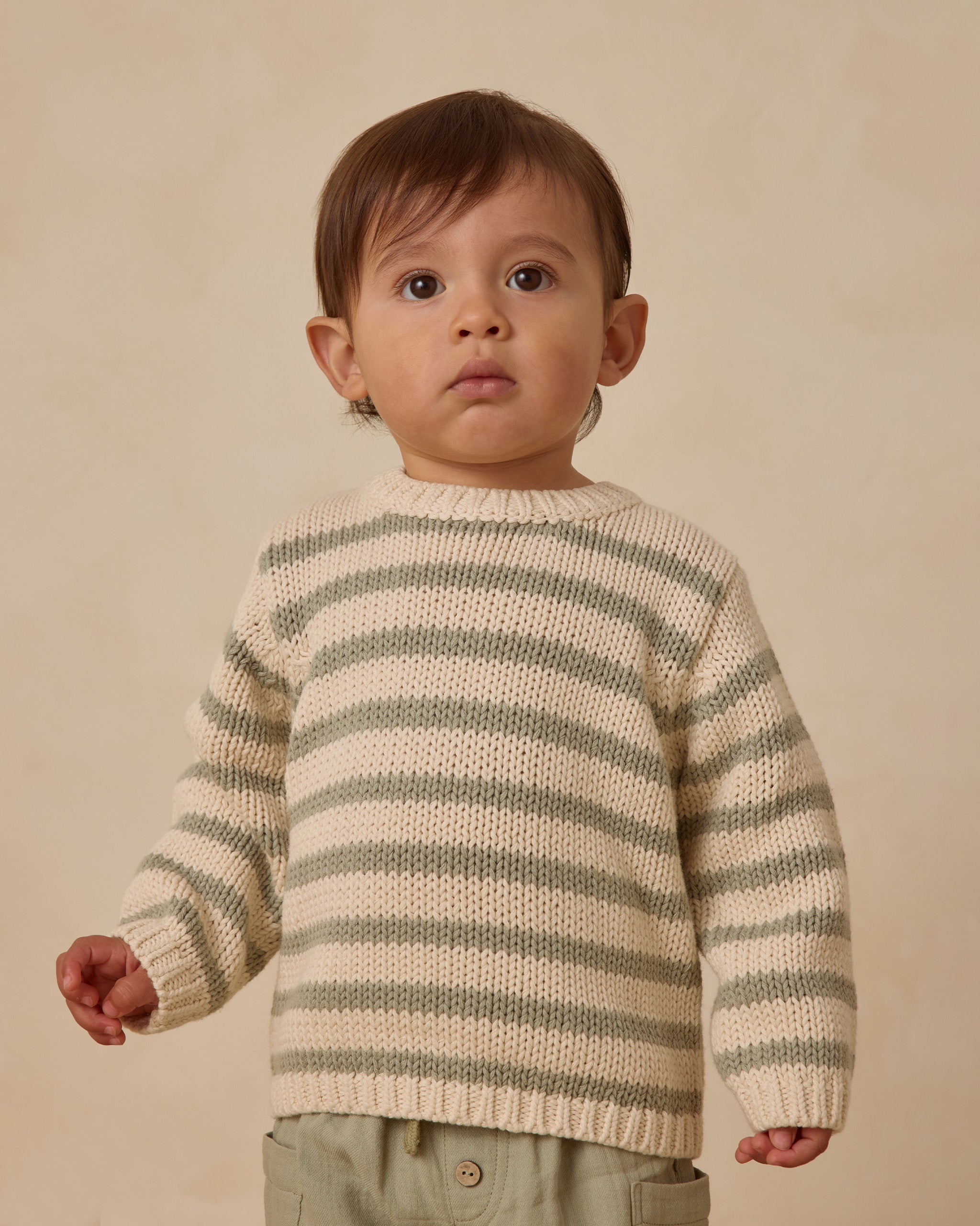 Rex Sweater || Fern Stripe - Rylee + Cru | Kids Clothes | Trendy Baby Clothes | Modern Infant Outfits |