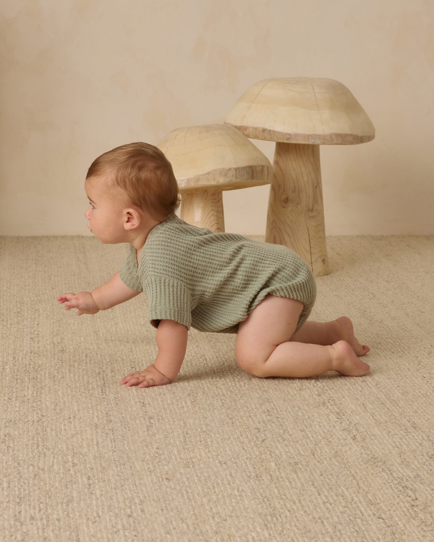 Relaxed Bubble Romper || Fern - Rylee + Cru | Kids Clothes | Trendy Baby Clothes | Modern Infant Outfits |