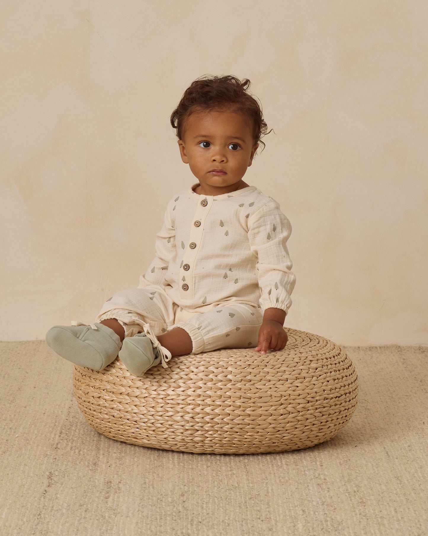 Woven Jumpsuit || Trees - Rylee + Cru | Kids Clothes | Trendy Baby Clothes | Modern Infant Outfits |