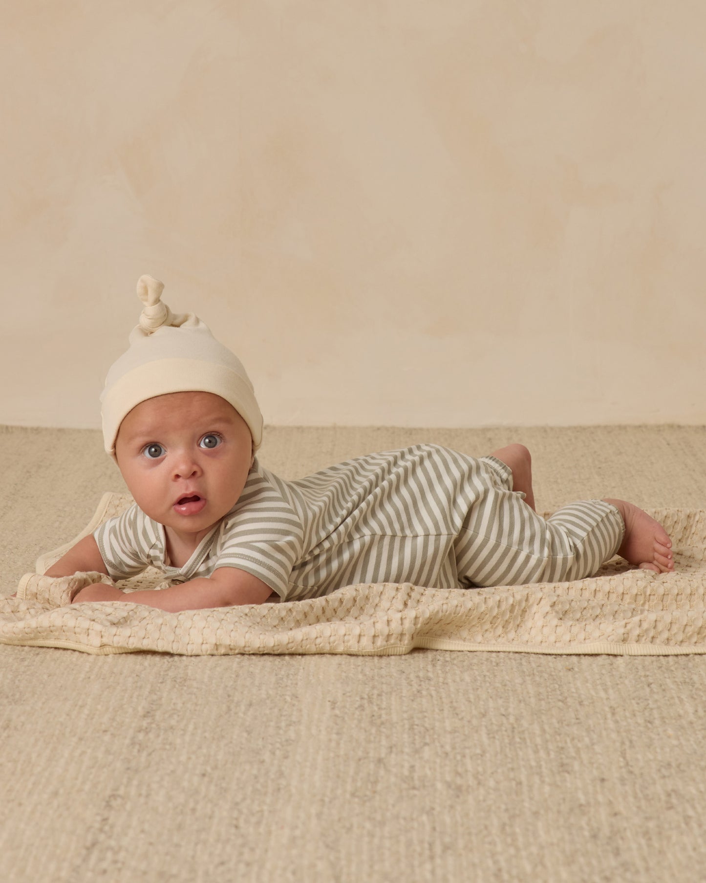 Knotted Baby Hat || Natural - Rylee + Cru | Kids Clothes | Trendy Baby Clothes | Modern Infant Outfits |