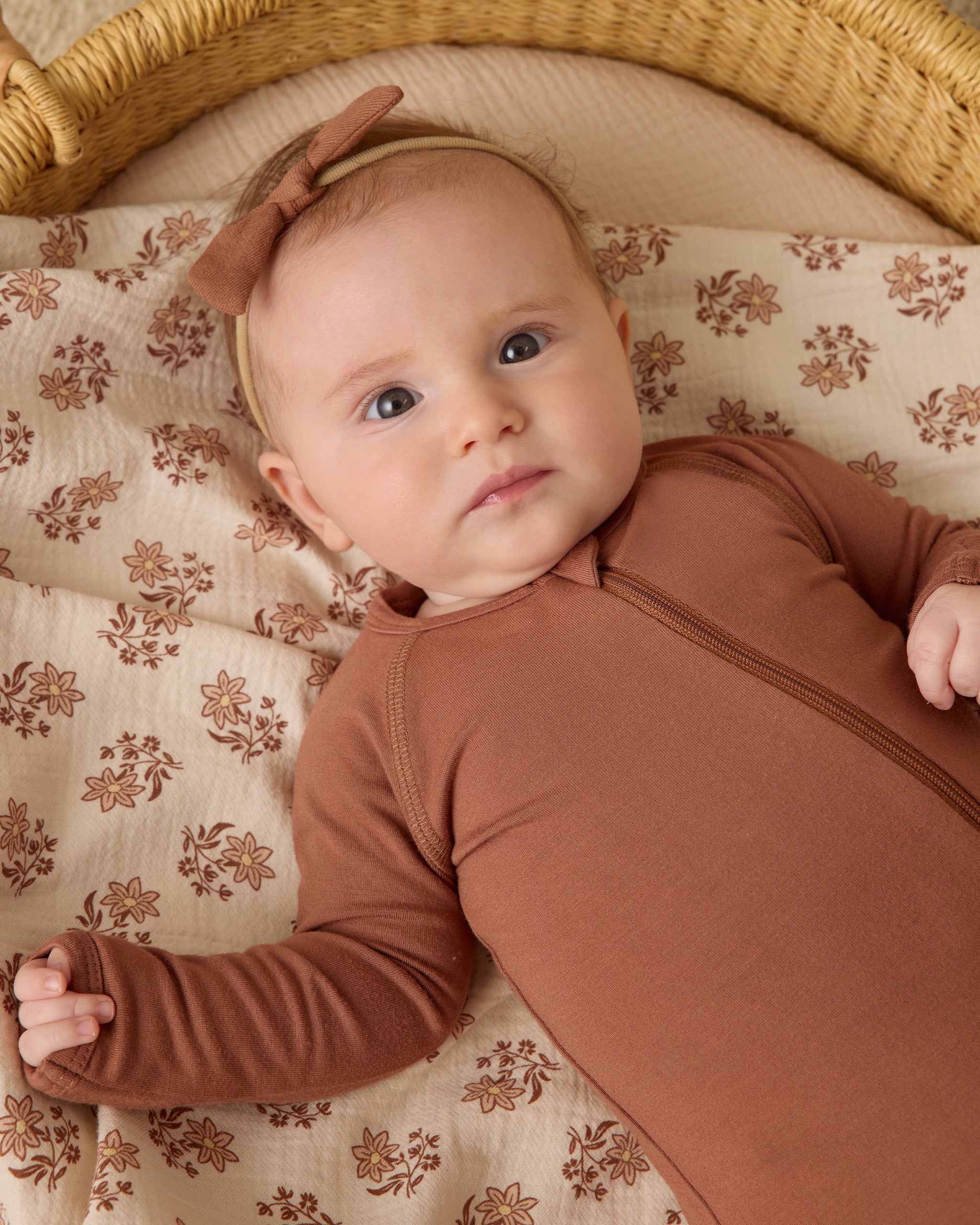 Bamboo Zip Footie || Cedar - Rylee + Cru | Kids Clothes | Trendy Baby Clothes | Modern Infant Outfits |